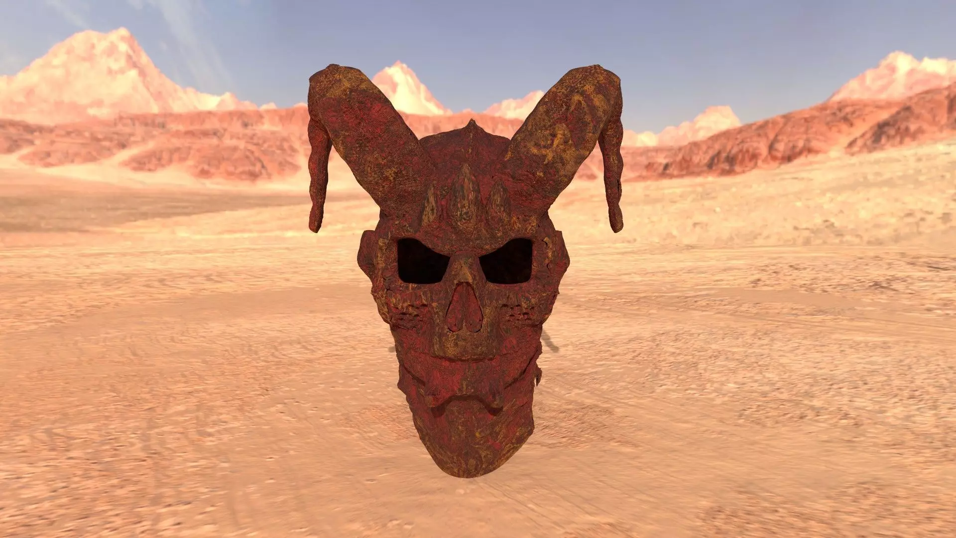 The Abyssal Mask  High-Poly Horror 3D Model Low-poly 3D model_4