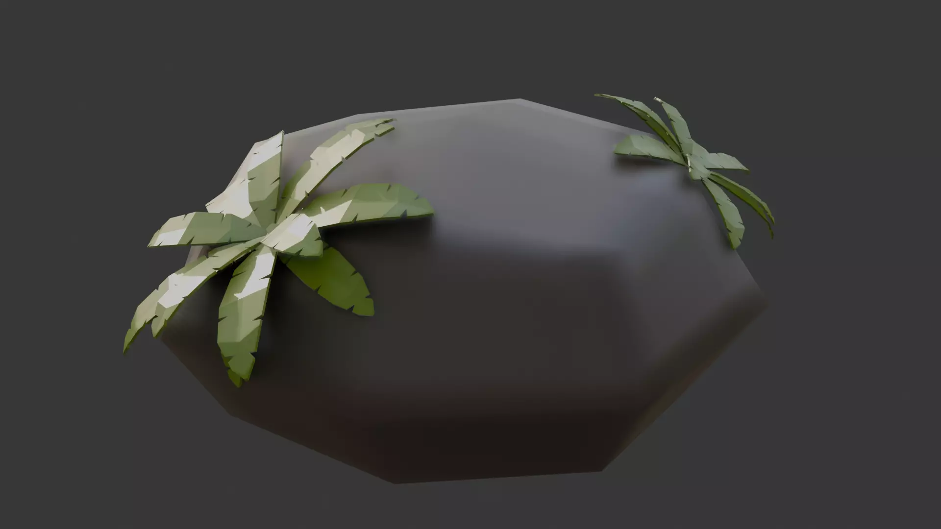 low-poly palm Low-poly 3D model_5