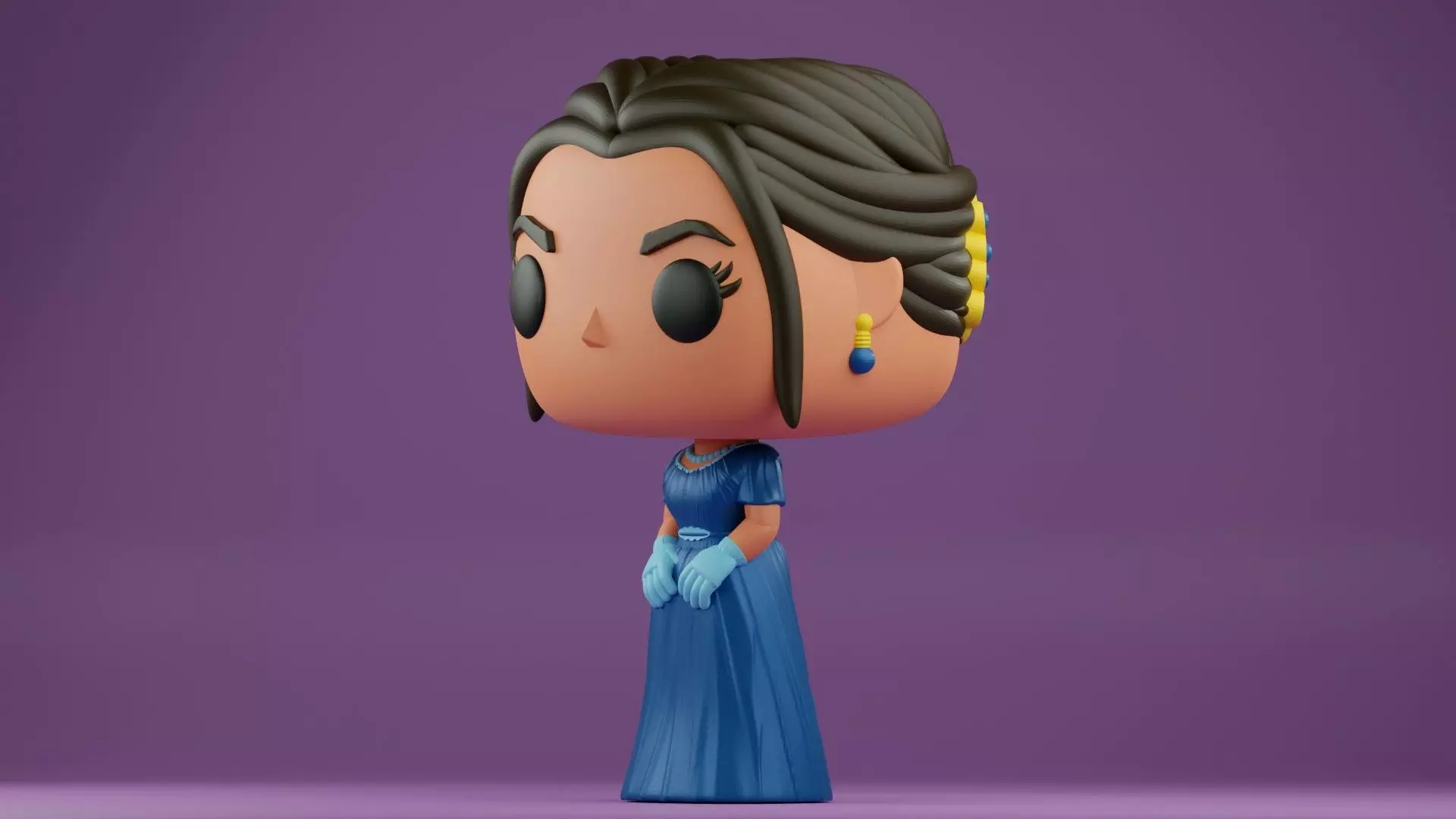 Kate Sharma funko from the Bridgerton series 3D print model_4