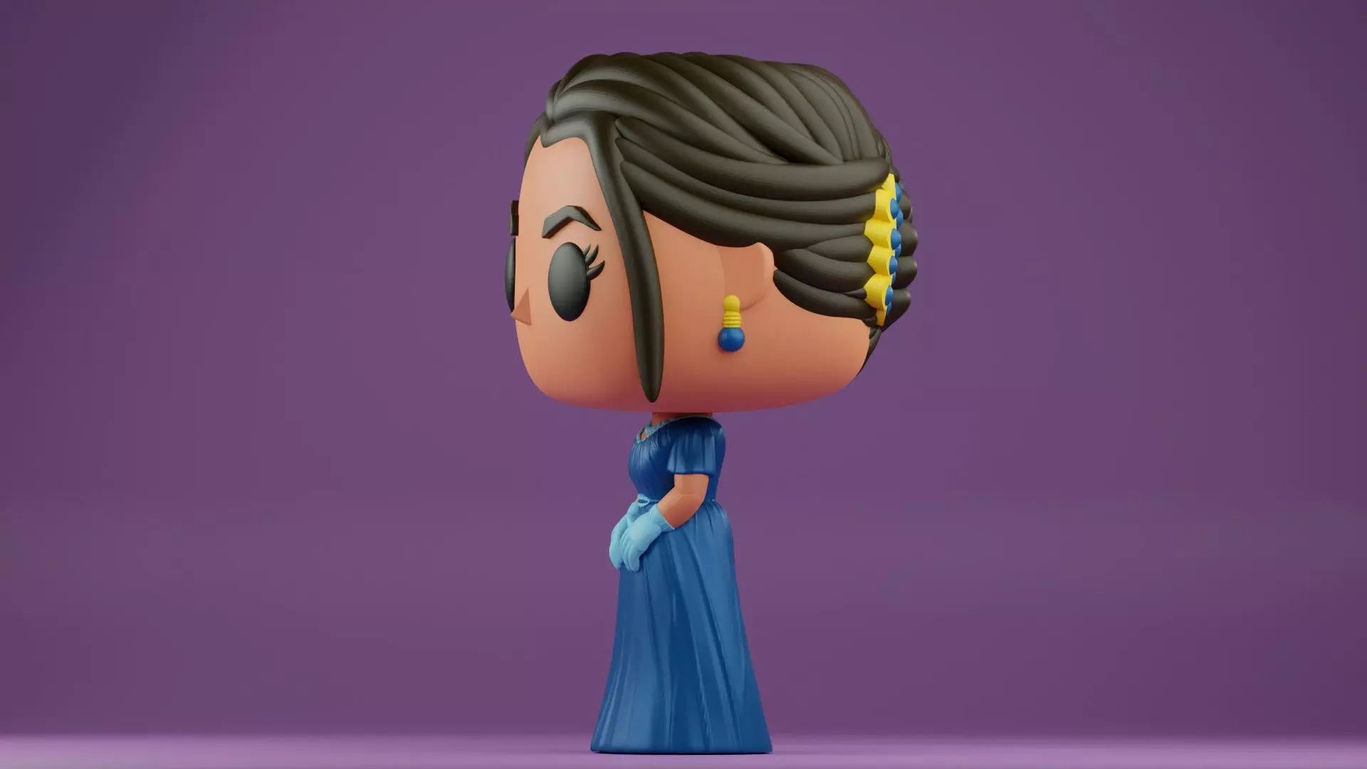Kate Sharma funko from the Bridgerton series 3D print model_7