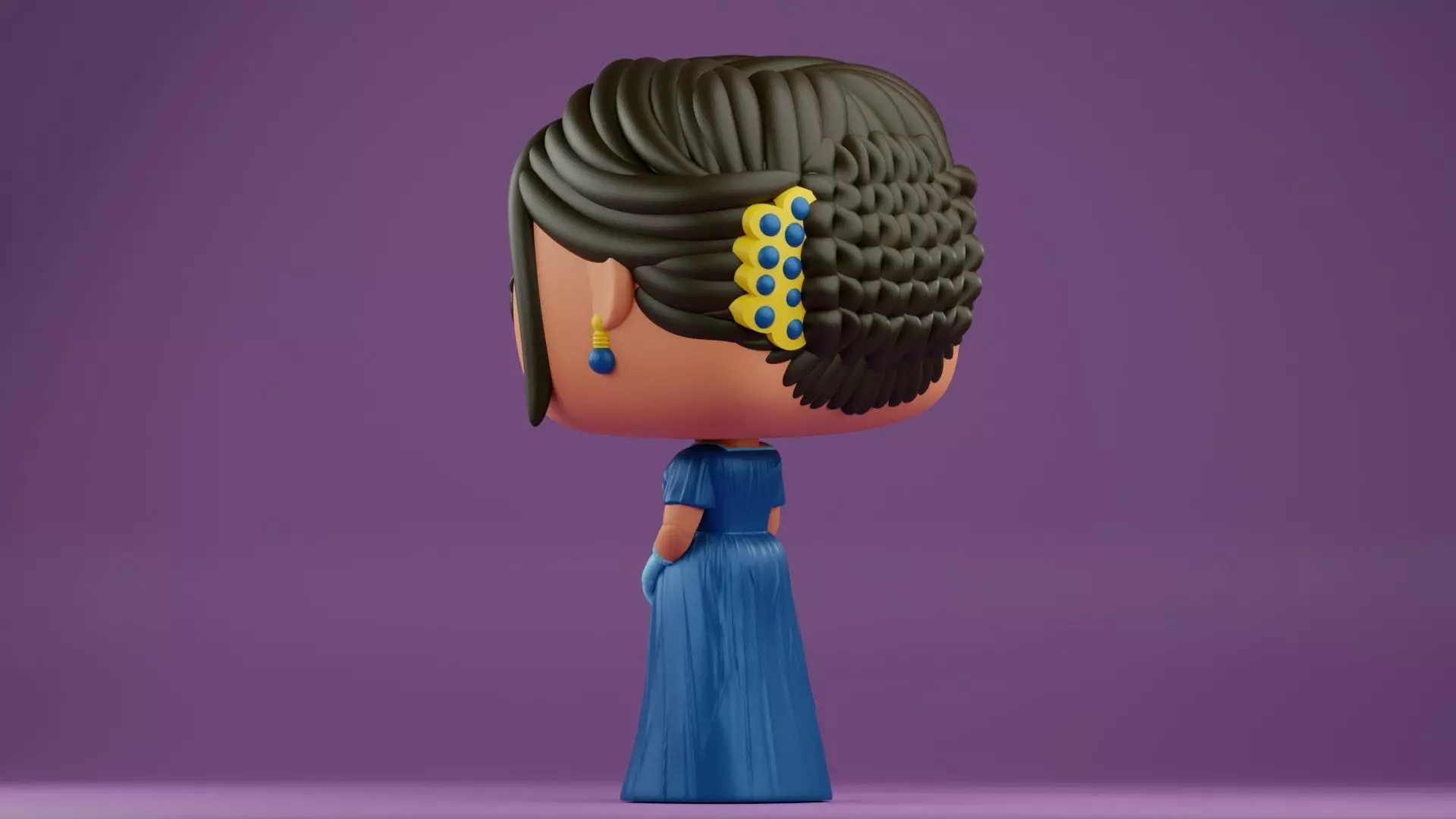 Kate Sharma funko from the Bridgerton series 3D print model_12