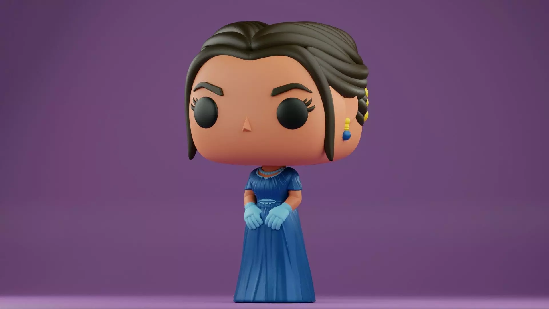 Kate Sharma funko from the Bridgerton series 3D print model_3