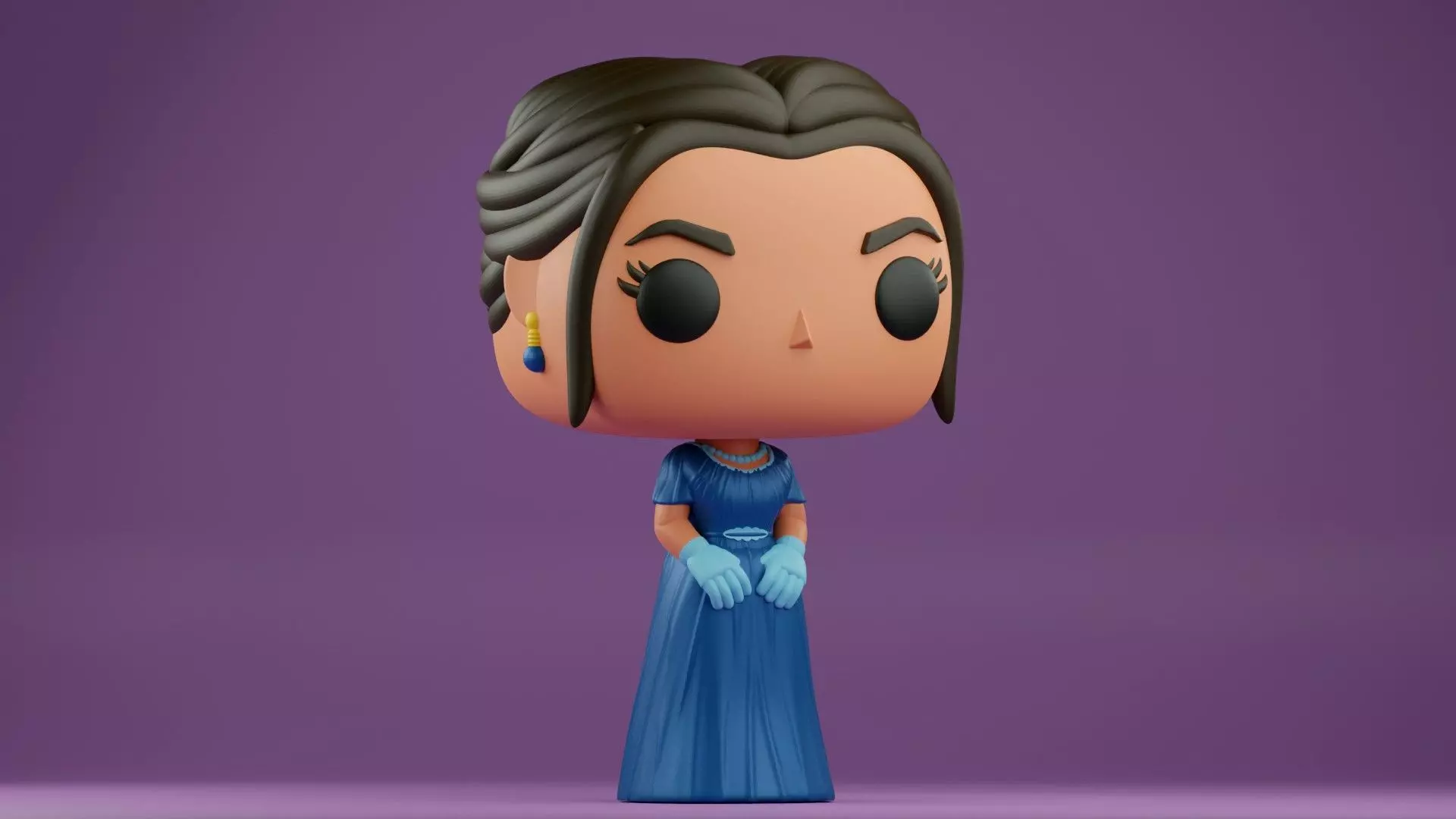 Kate Sharma funko from the Bridgerton series 3D print model_11