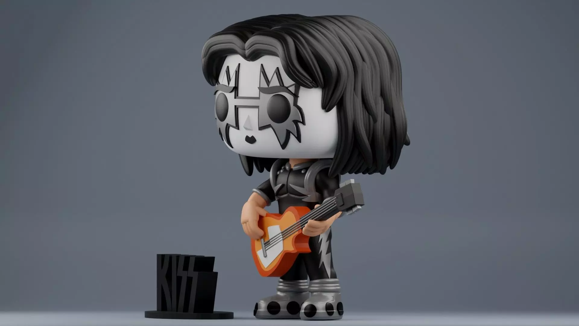 Spaceman Funko from the rock band Kiss 3D print model_4