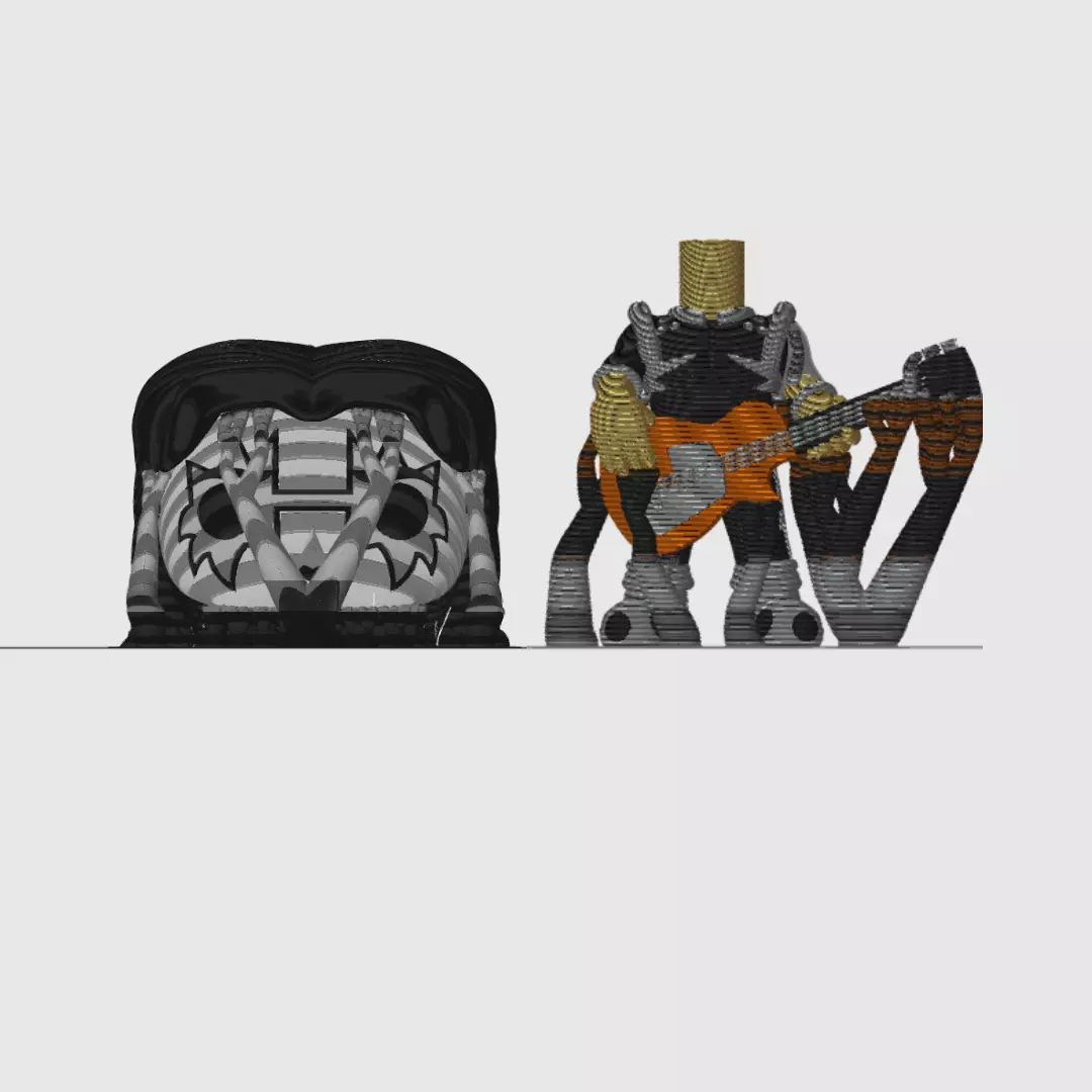 Spaceman Funko from the rock band Kiss 3D print model_2