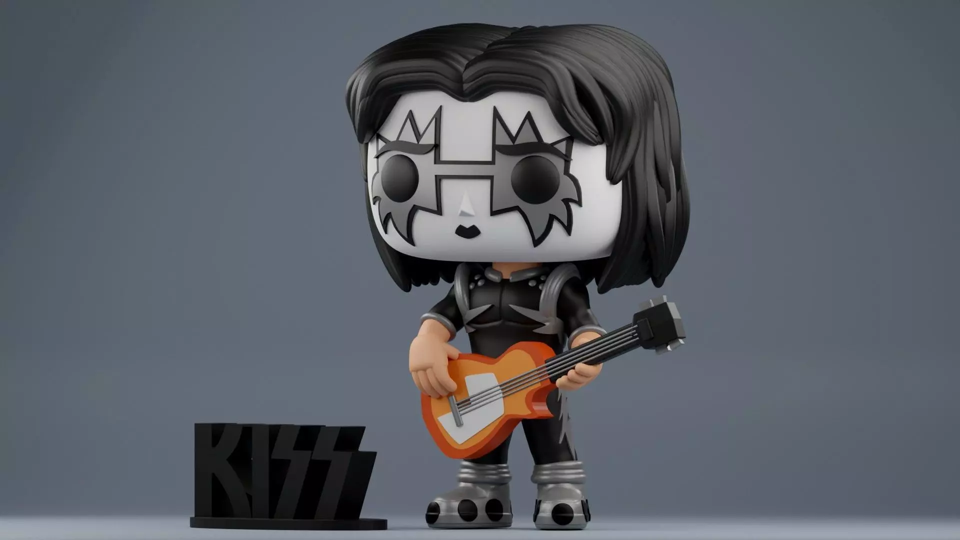 Spaceman Funko from the rock band Kiss 3D print model_3