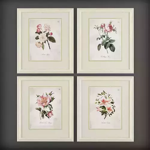 Picture Frames Low-poly 3D model