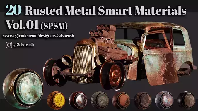 20 Rusted Metal Smart Materials Vol 01 SPSM