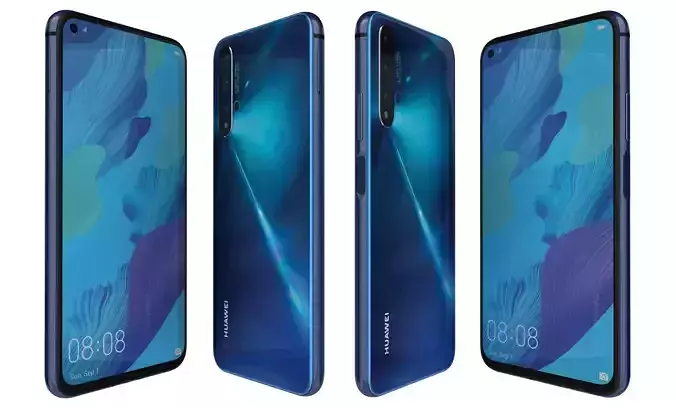 Huawei Nova 5T Crush Blue High Poly