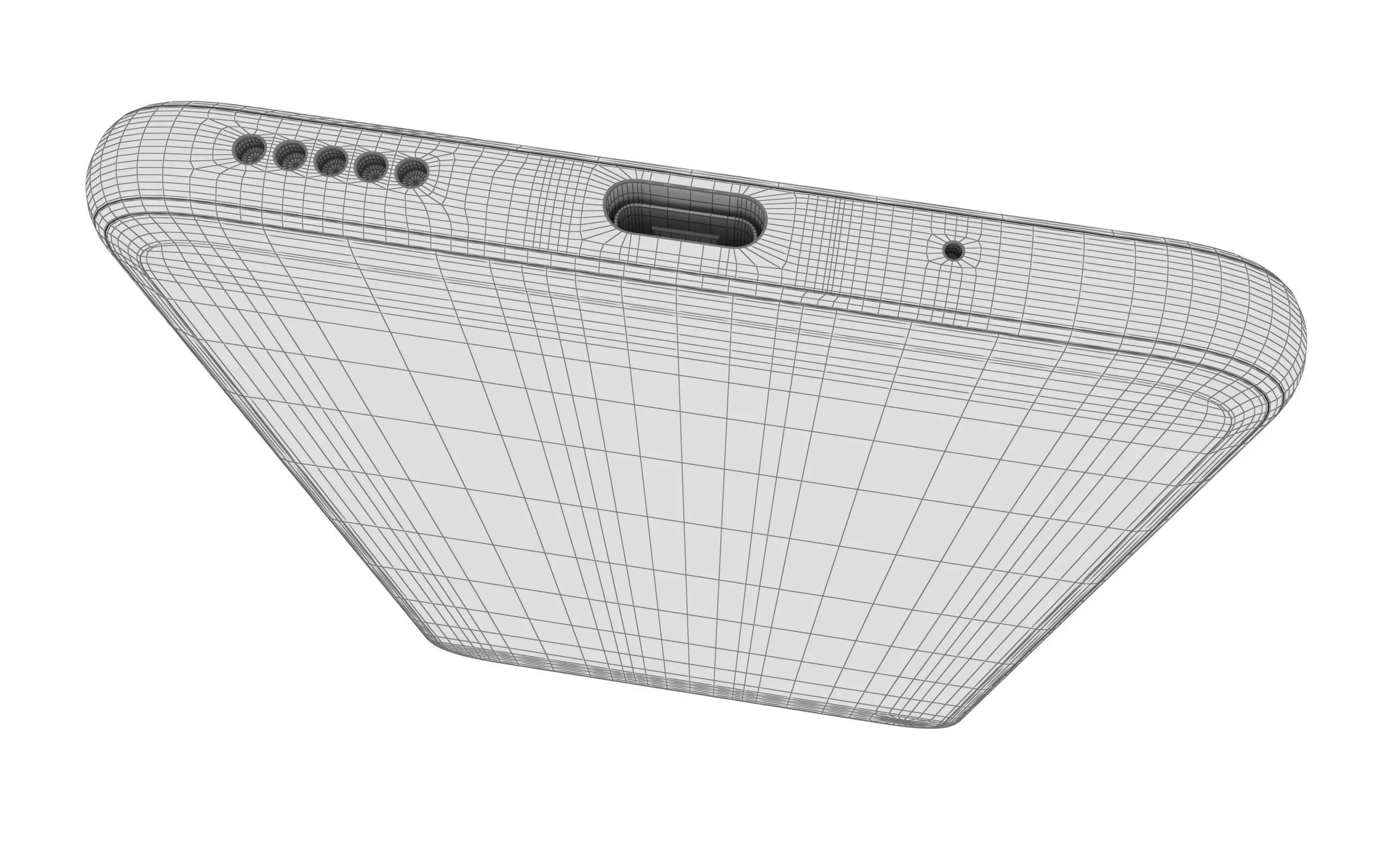 Huawei Nova 5T Crush Blue High Poly 3D model_15