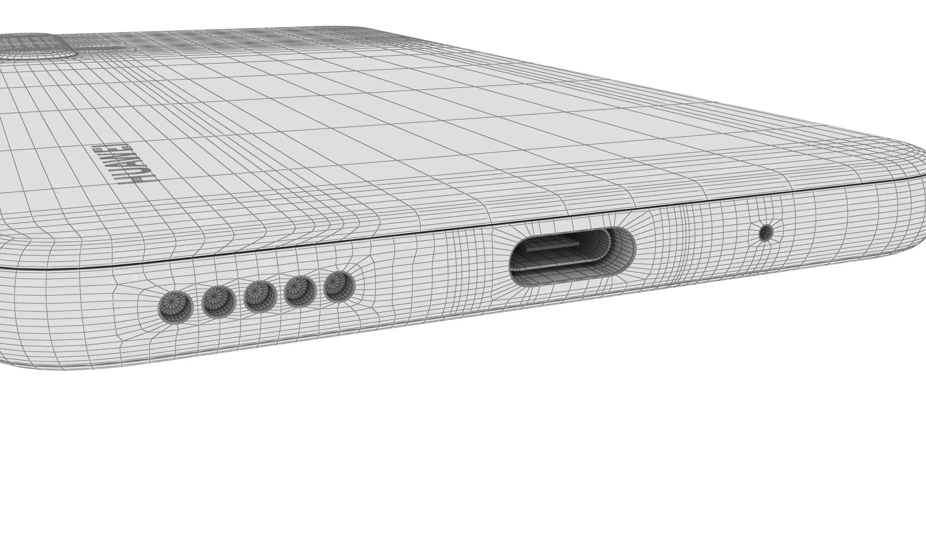 Huawei Nova 5T Crush Blue High Poly 3D model_24