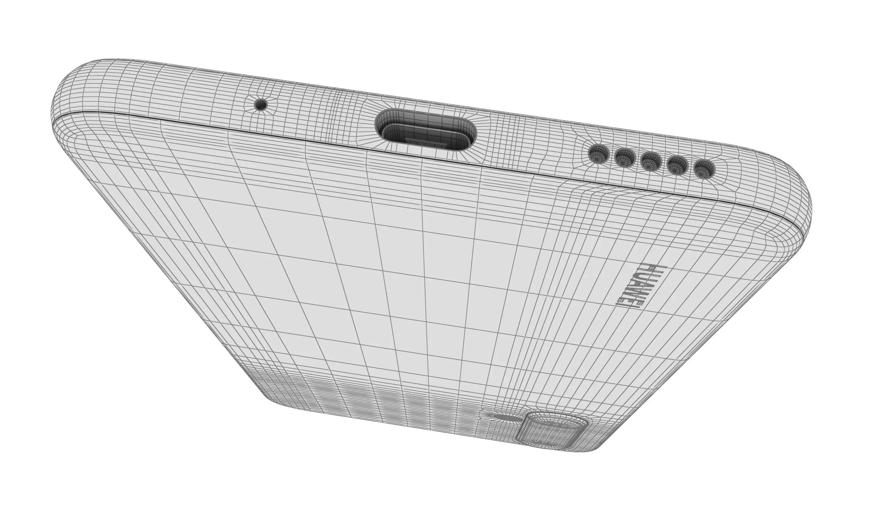 Huawei Nova 5T Crush Blue High Poly 3D model_16