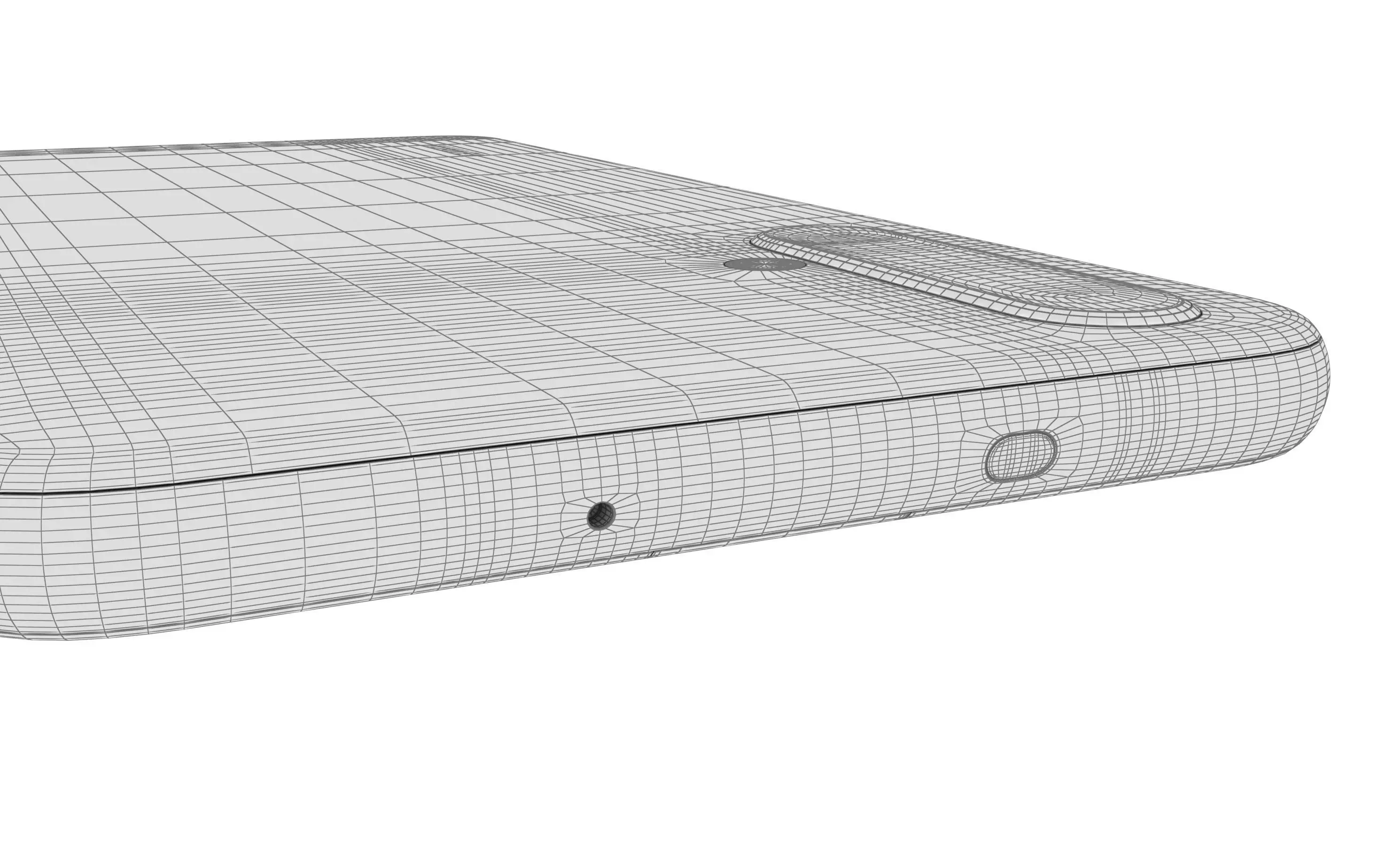 Huawei Nova 5T Crush Blue High Poly 3D model_19