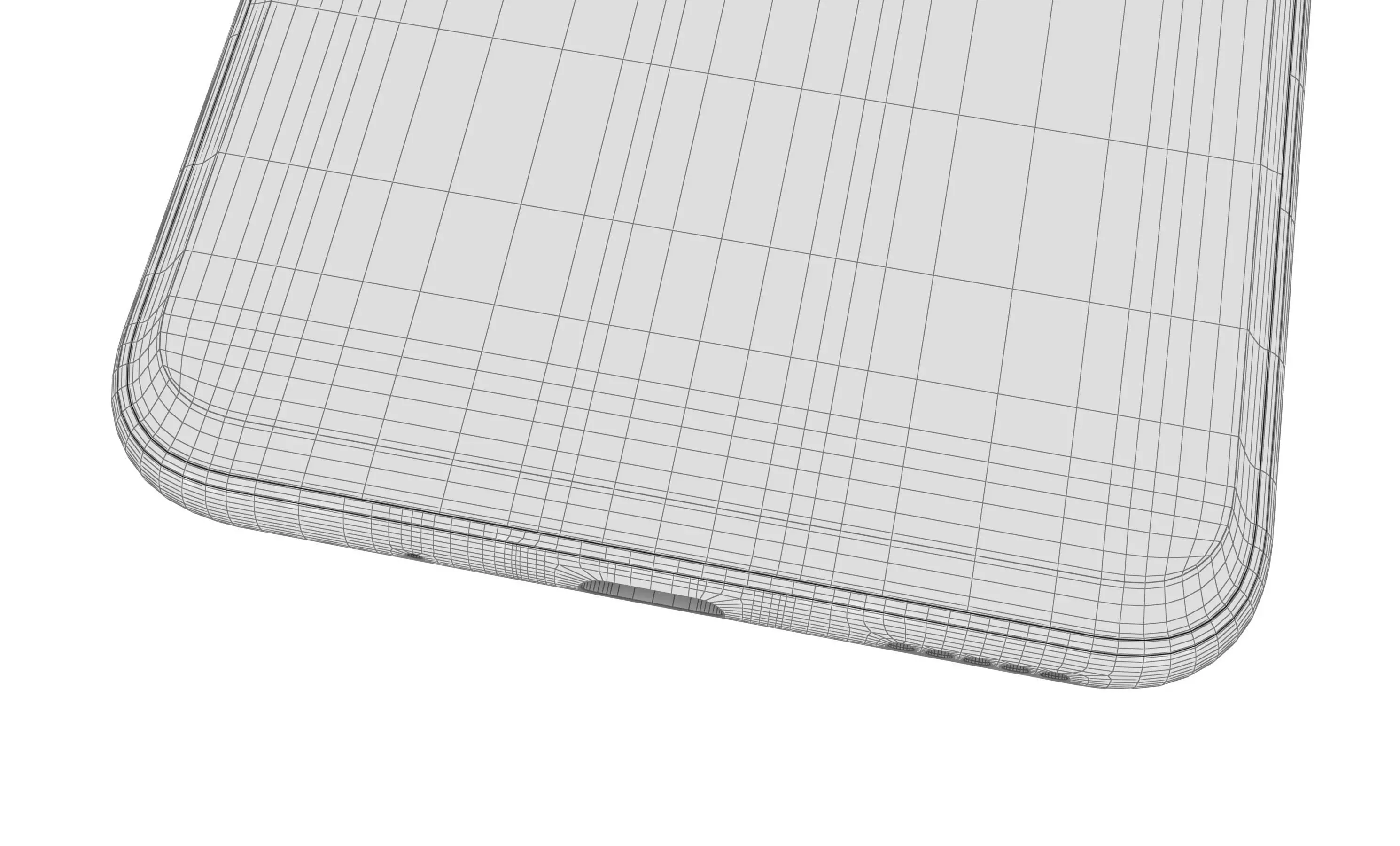 Huawei Nova 5T Crush Blue High Poly 3D model_17