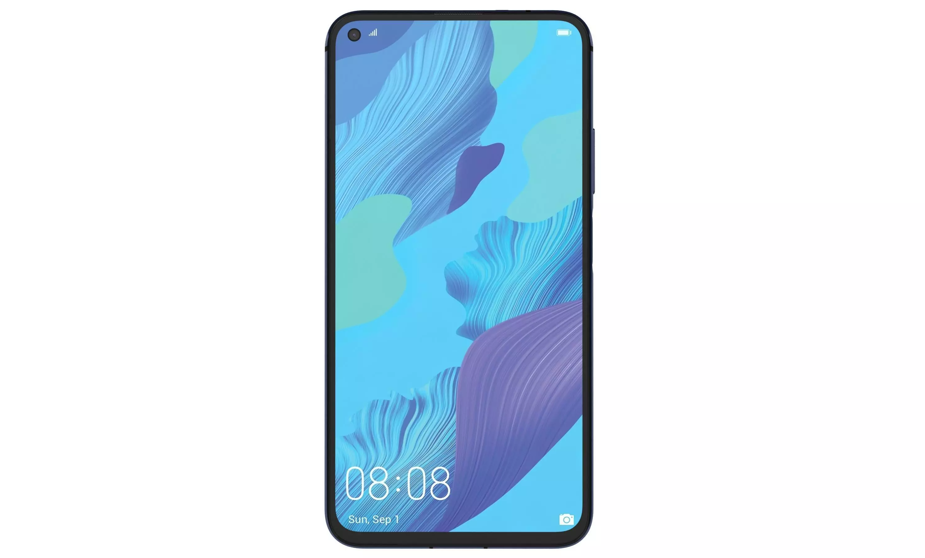 Huawei Nova 5T Crush Blue High Poly 3D model_30