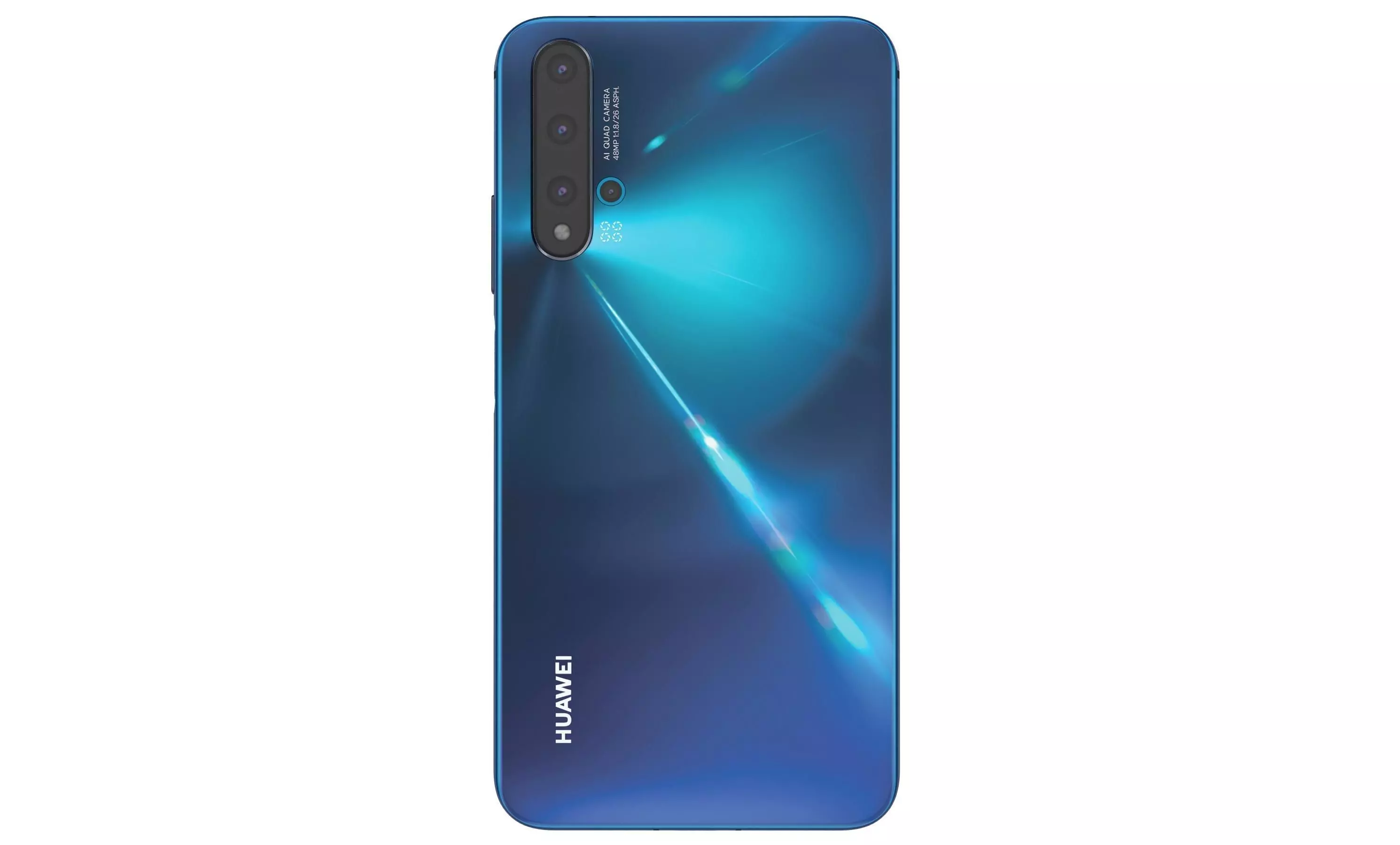 Huawei Nova 5T Crush Blue High Poly 3D model_1