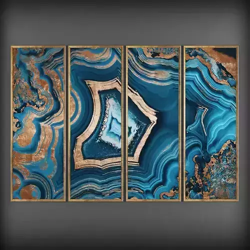 Picture Frames Low-poly 3D model