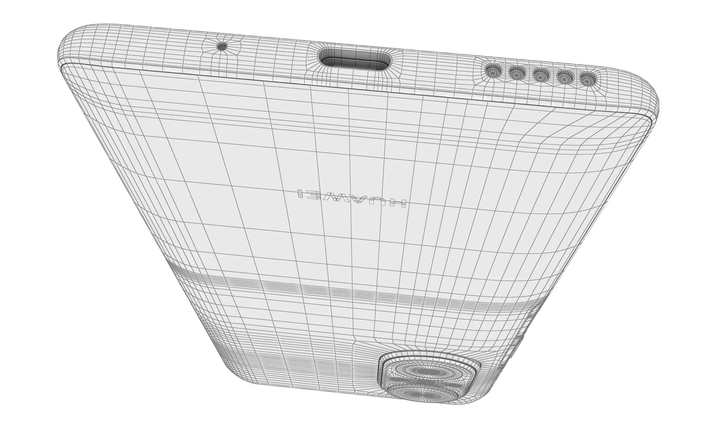 Huawei Nova 9 SE White High Poly 3D model_26