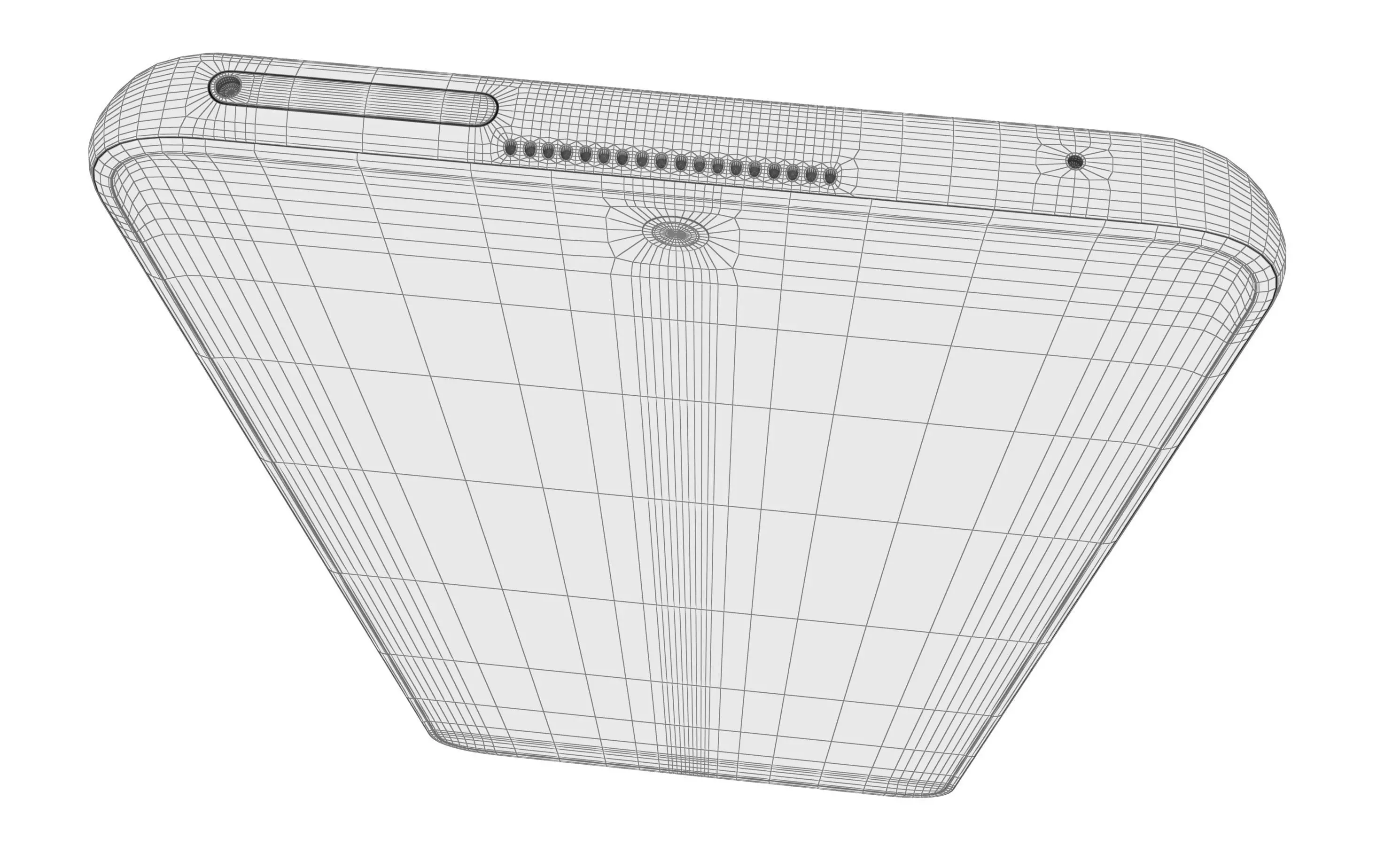 Huawei Nova 9 SE White High Poly 3D model_23