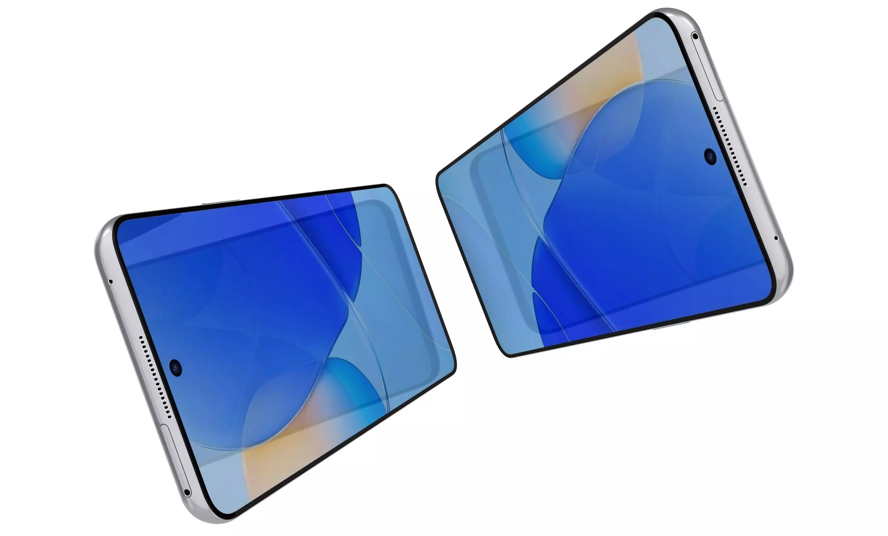 Huawei Nova 9 SE White High Poly 3D model_8