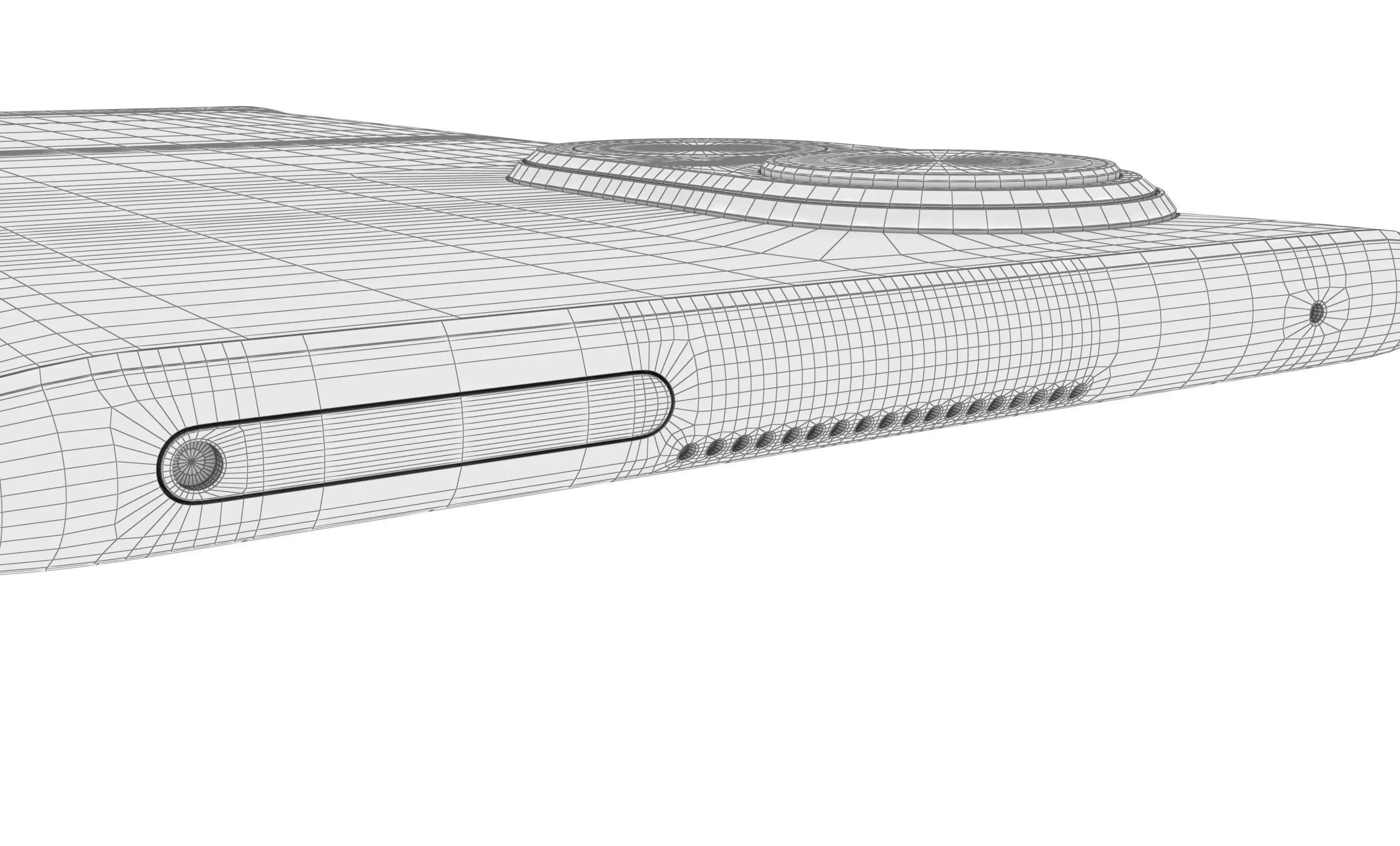 Huawei Nova 9 SE White High Poly 3D model_21