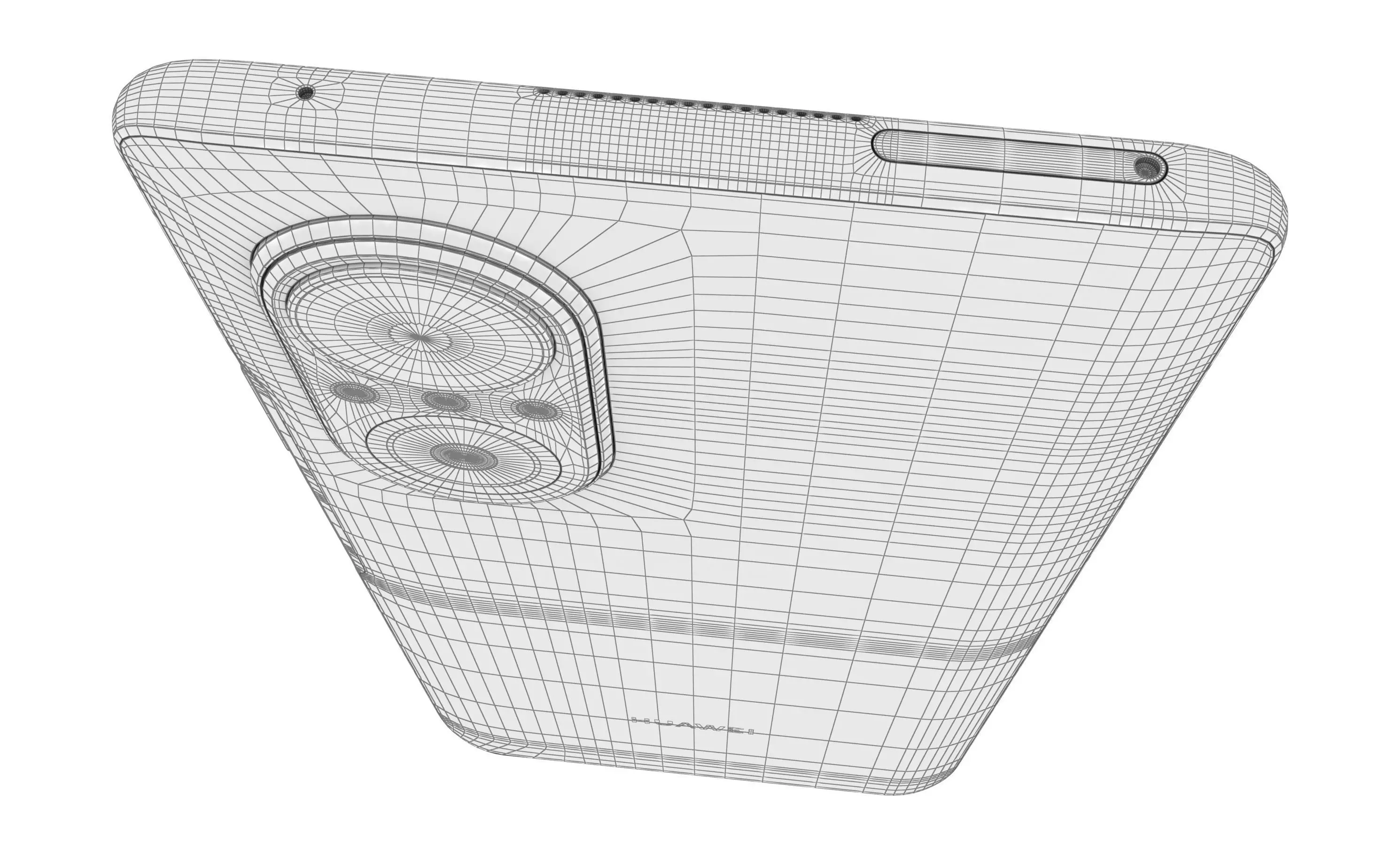 Huawei Nova 9 SE White High Poly 3D model_20