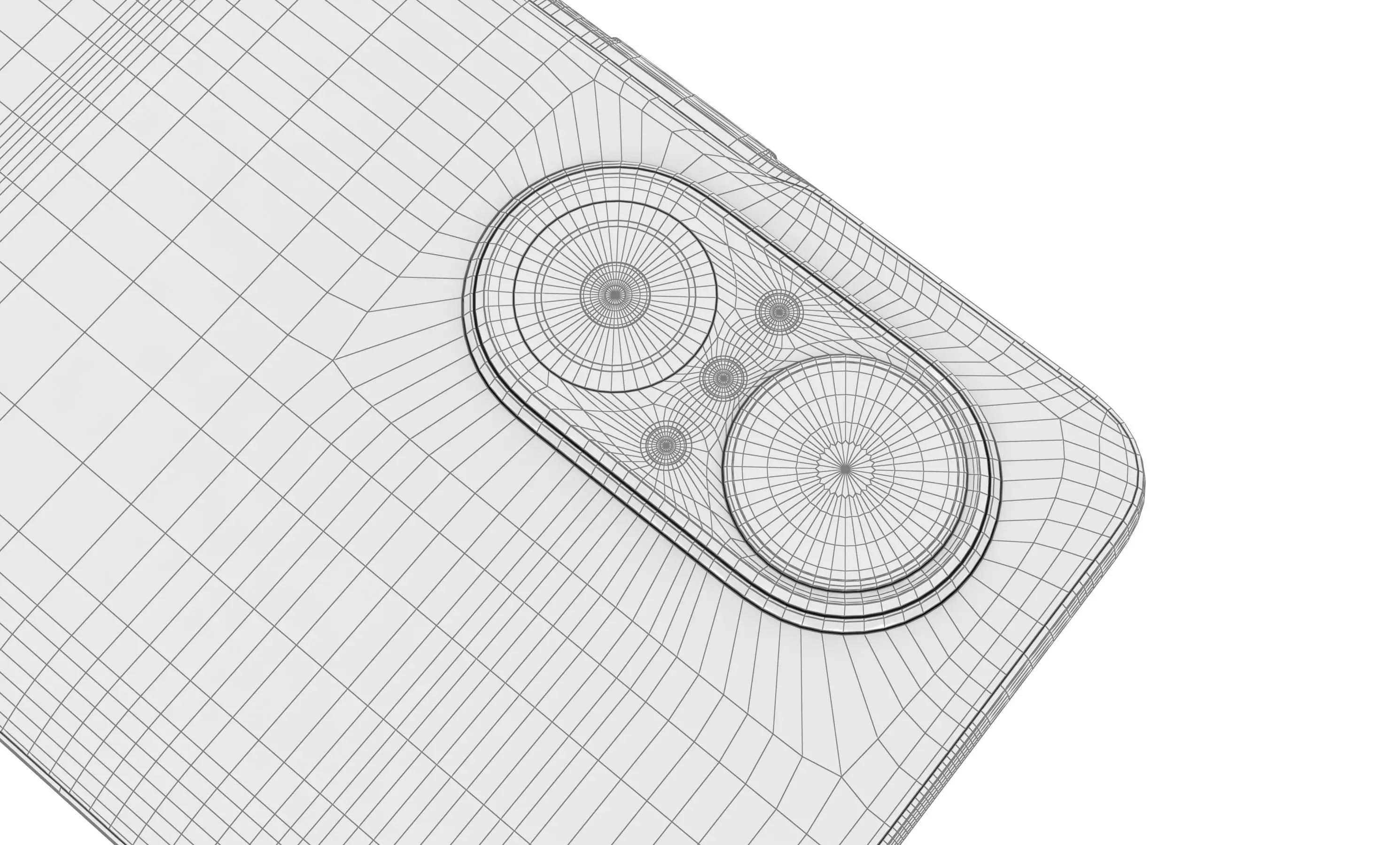 Huawei Nova 9 SE White High Poly 3D model_28