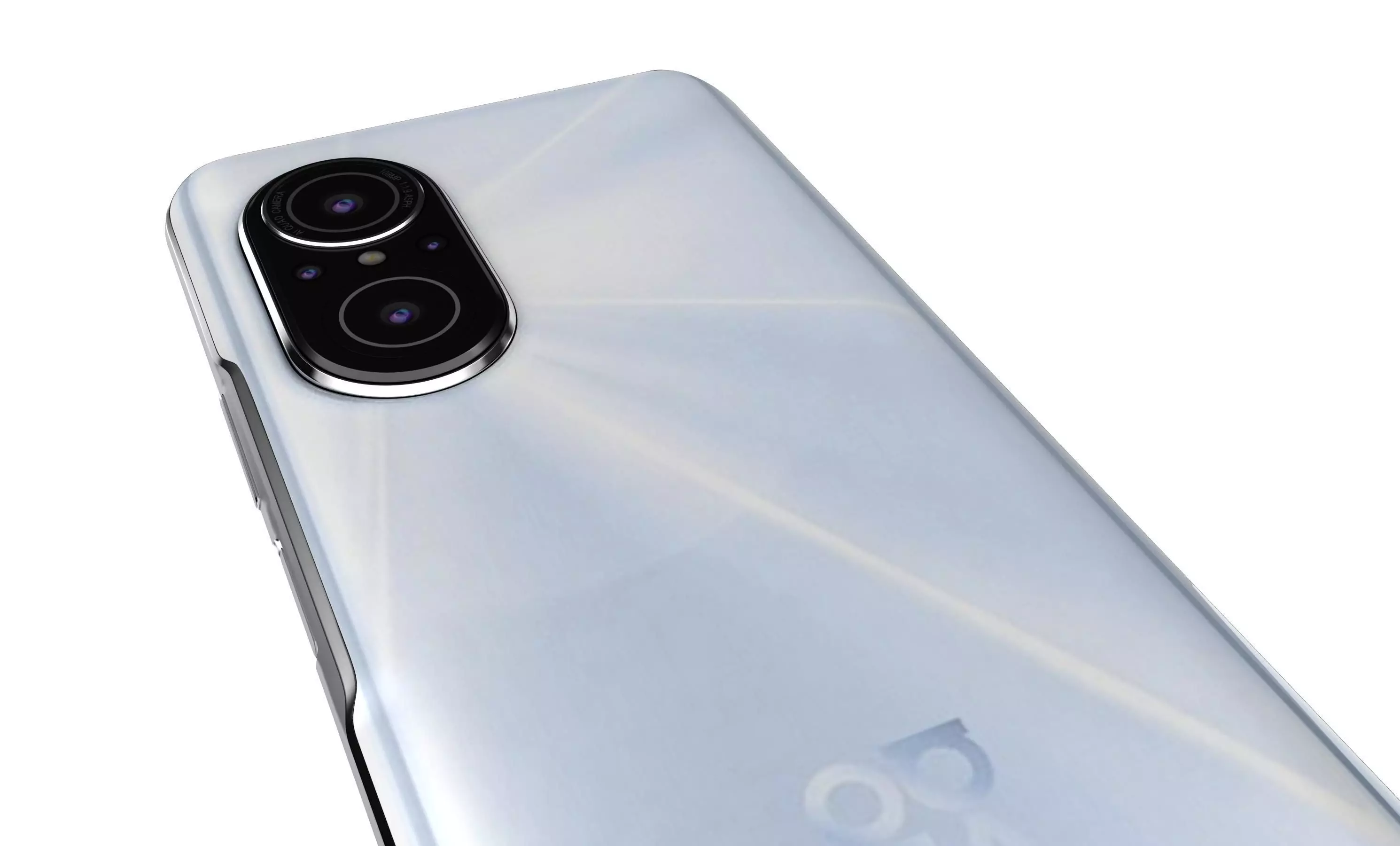 Huawei Nova 9 SE White High Poly 3D model_10