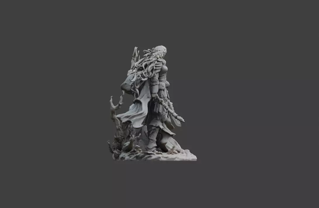 Warrior Majesty 3D print model_3