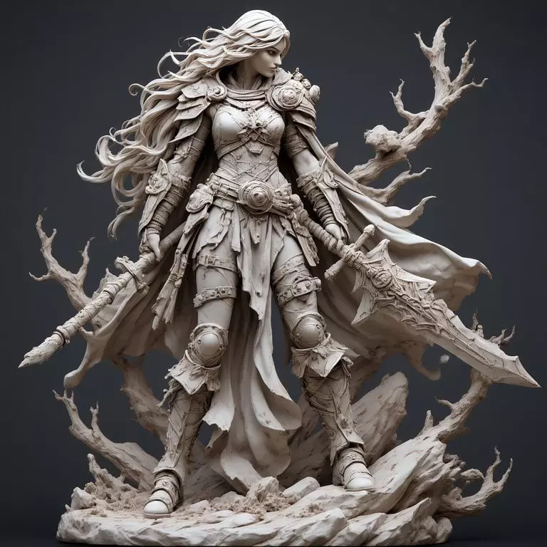 Warrior Majesty 3D print model_0