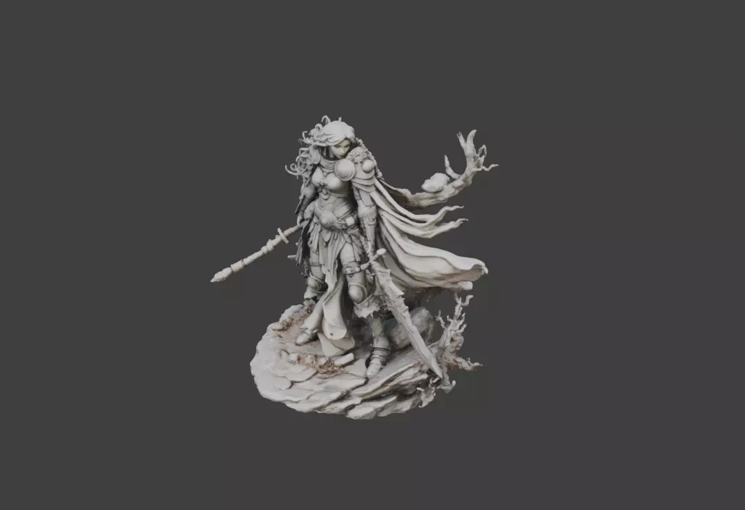 Warrior Majesty 3D print model_1