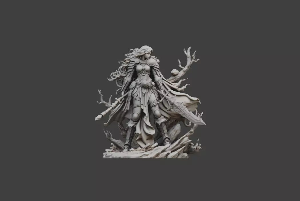 Warrior Majesty 3D print model_2
