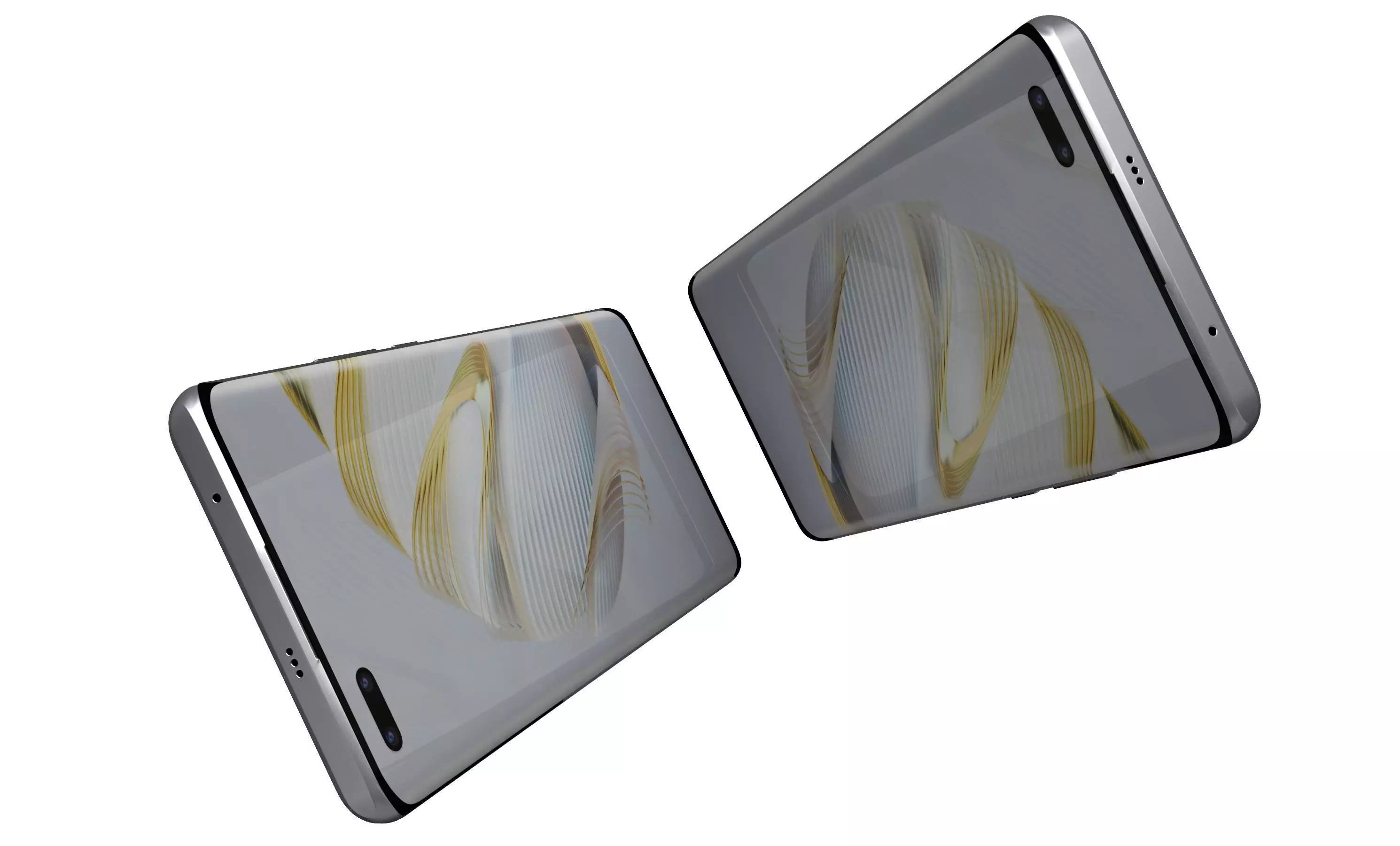 Huawei nova 10 Pro White High Poly 3D model_3