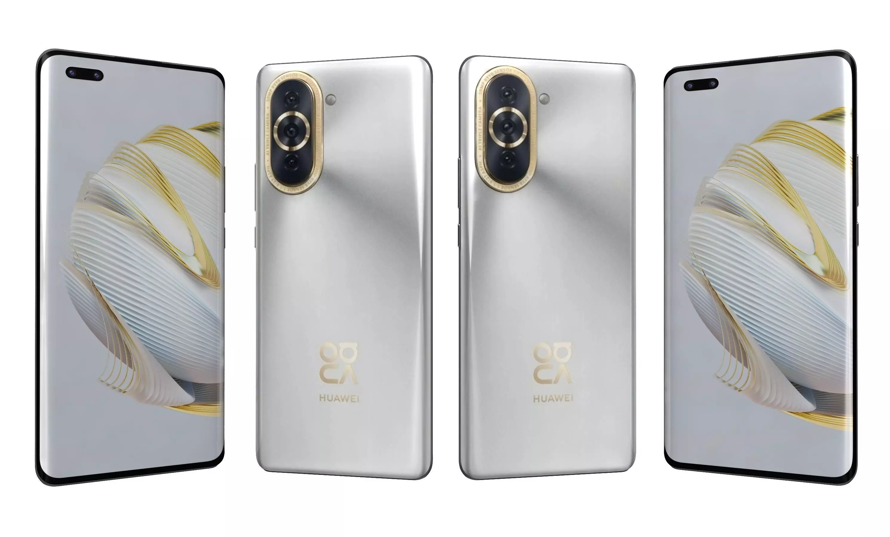 Huawei nova 10 Pro White High Poly 3D model_21