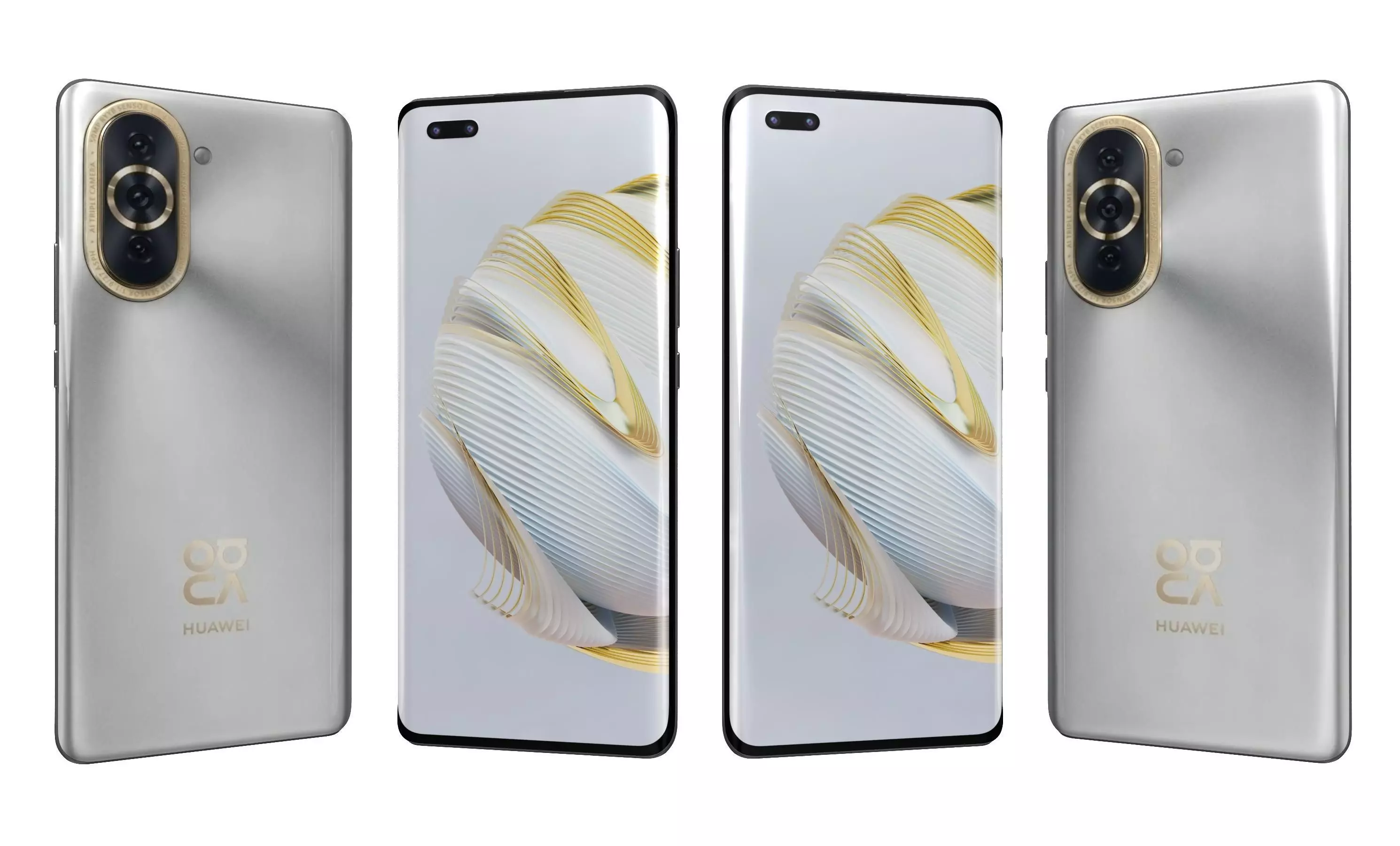 Huawei nova 10 Pro White High Poly 3D model_0