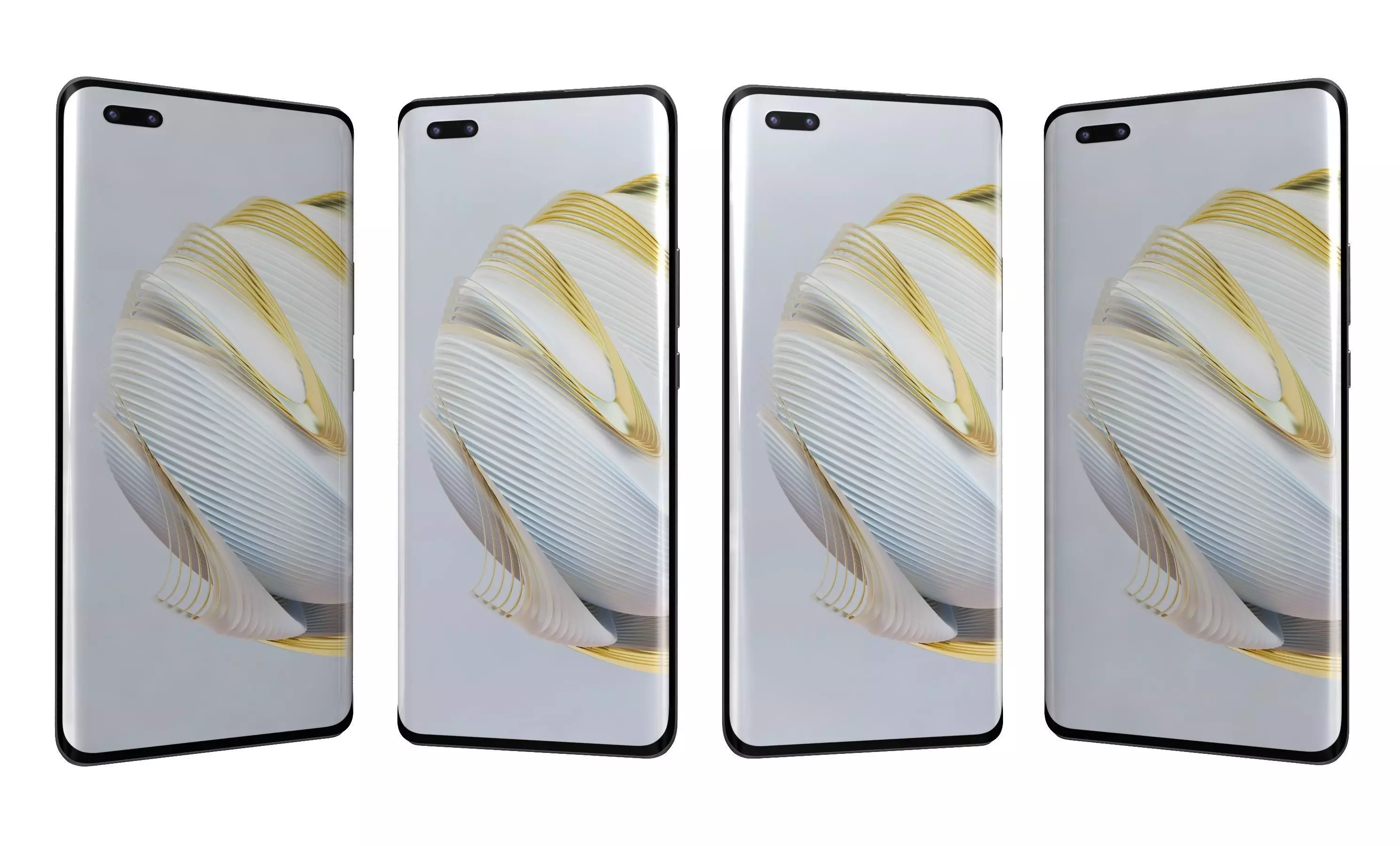 Huawei nova 10 Pro White High Poly 3D model_10