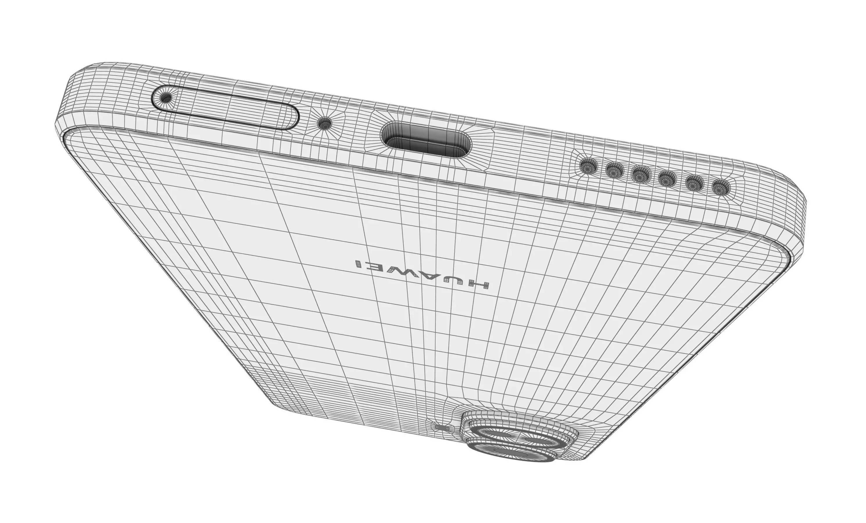 Huawei nova 10 SE Silver High Poly 3D model_26