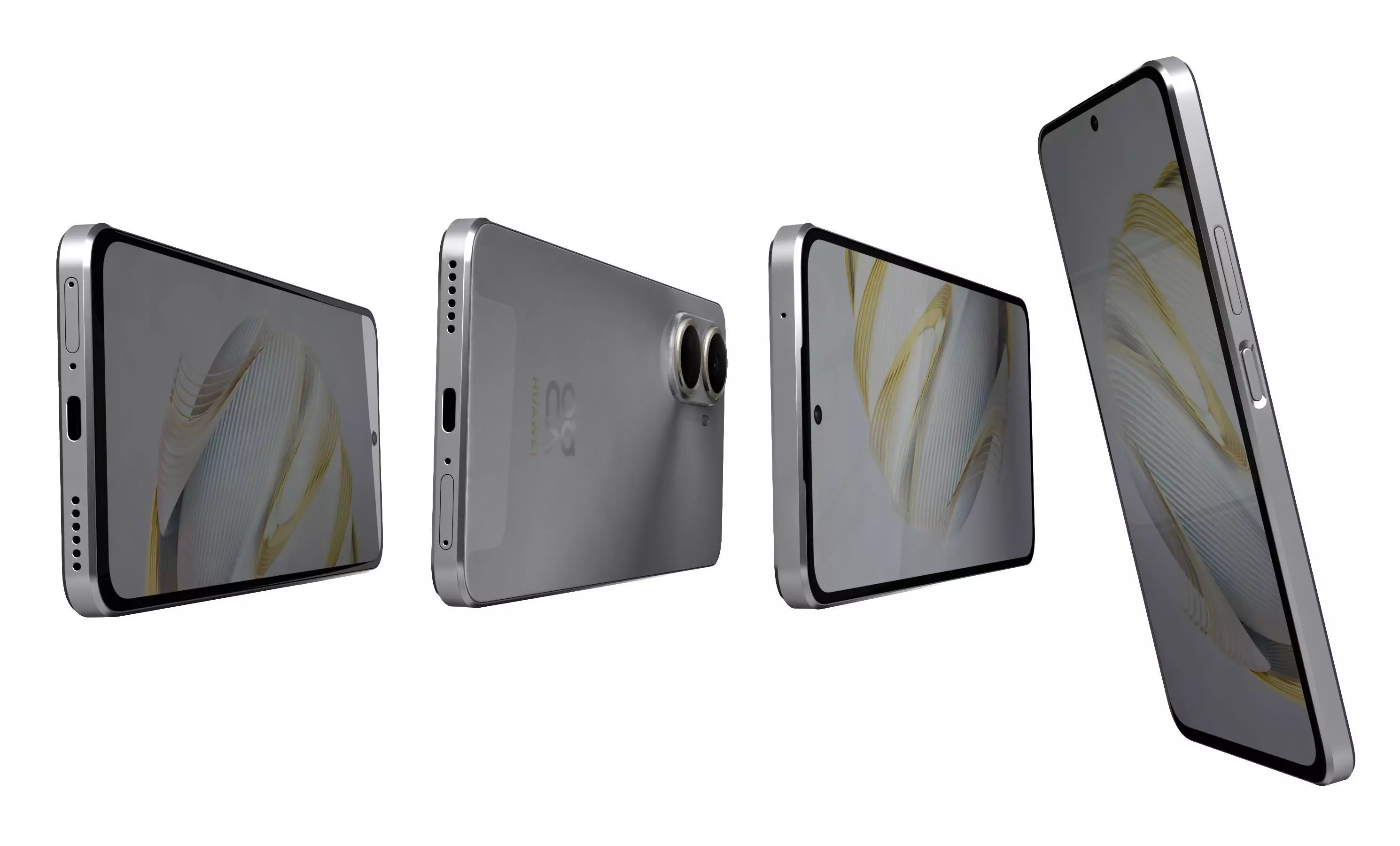 Huawei nova 10 SE Silver High Poly 3D model_27