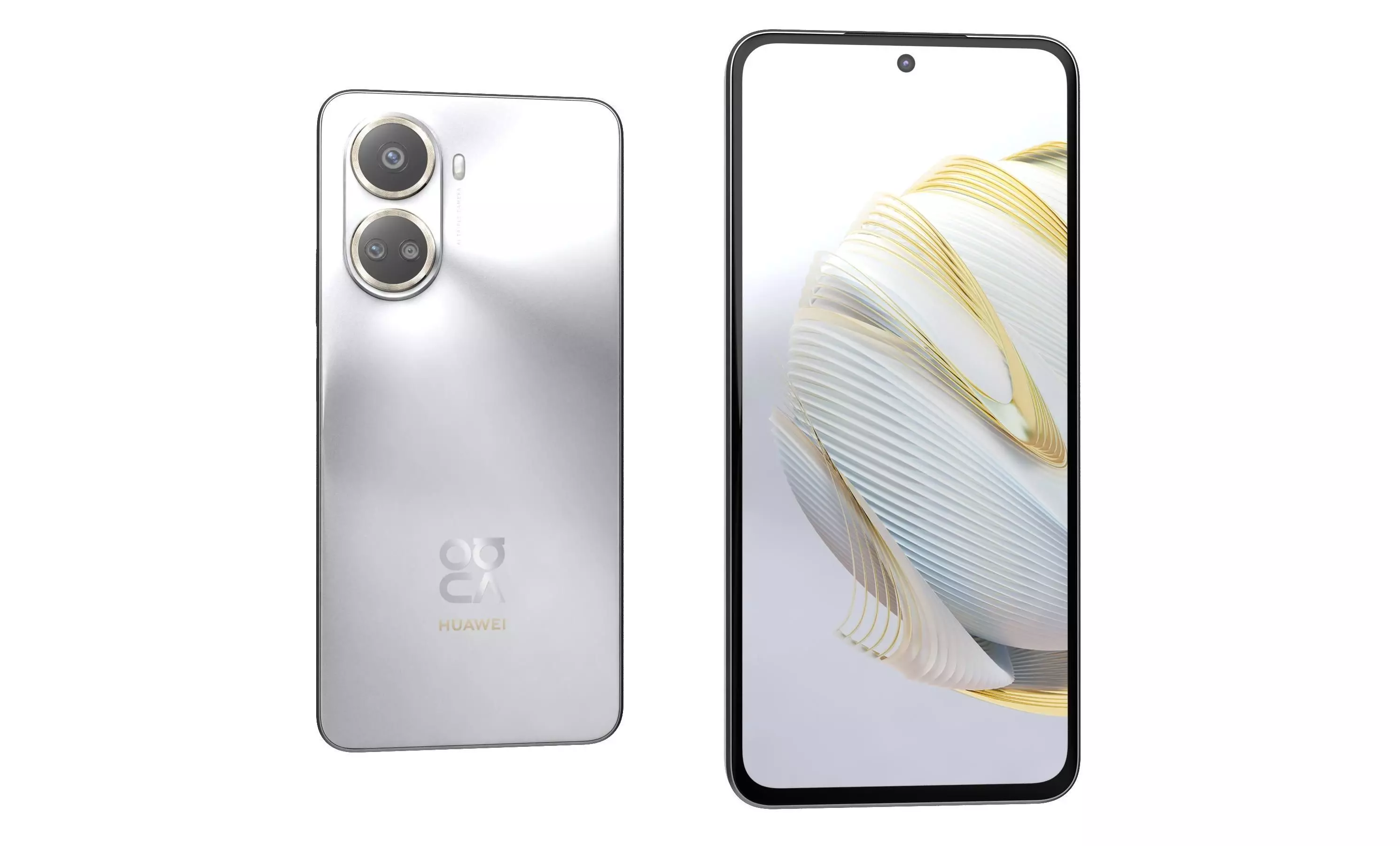 Huawei nova 10 SE Silver High Poly 3D model_13