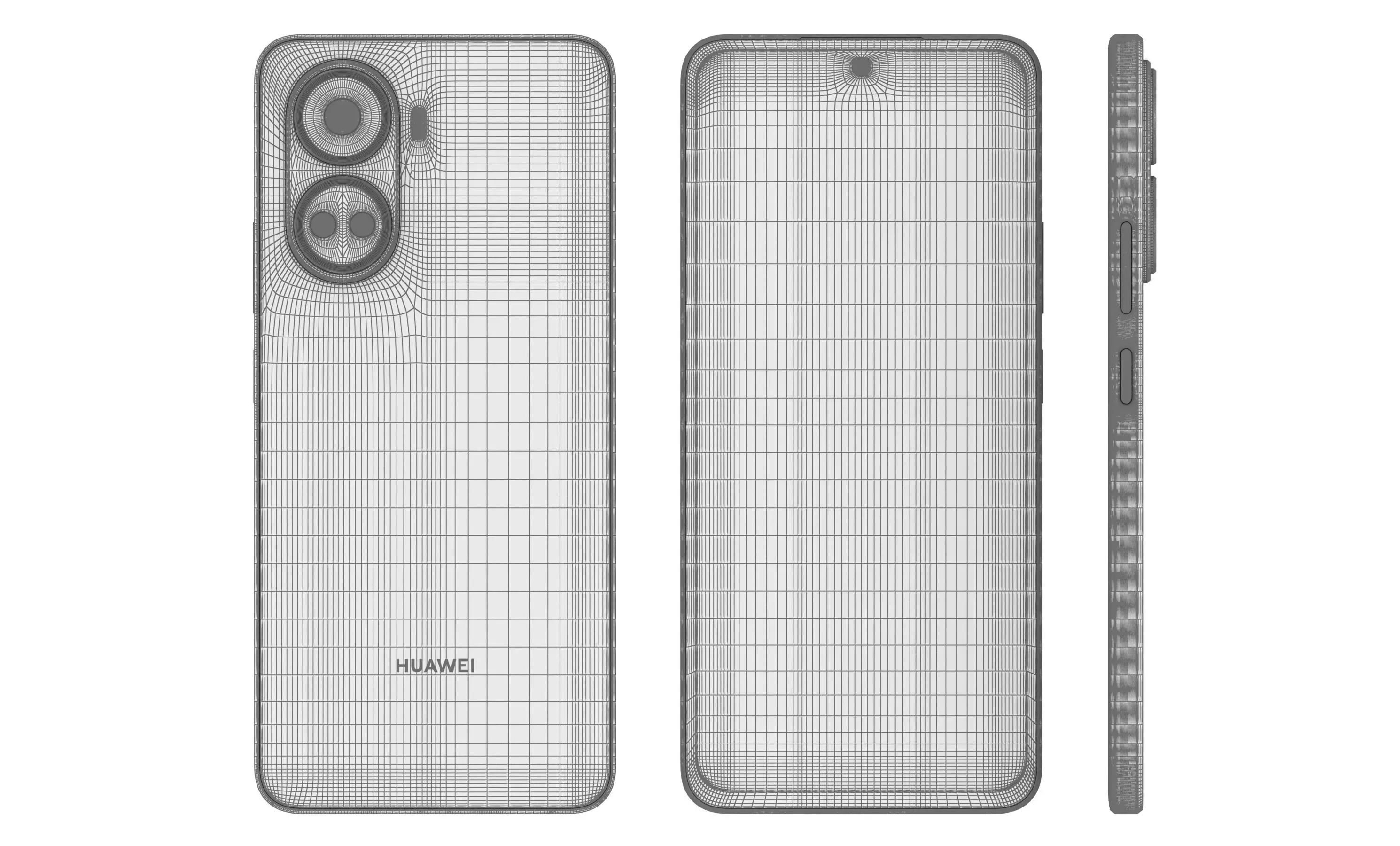 Huawei nova 10 SE Silver High Poly 3D model_25