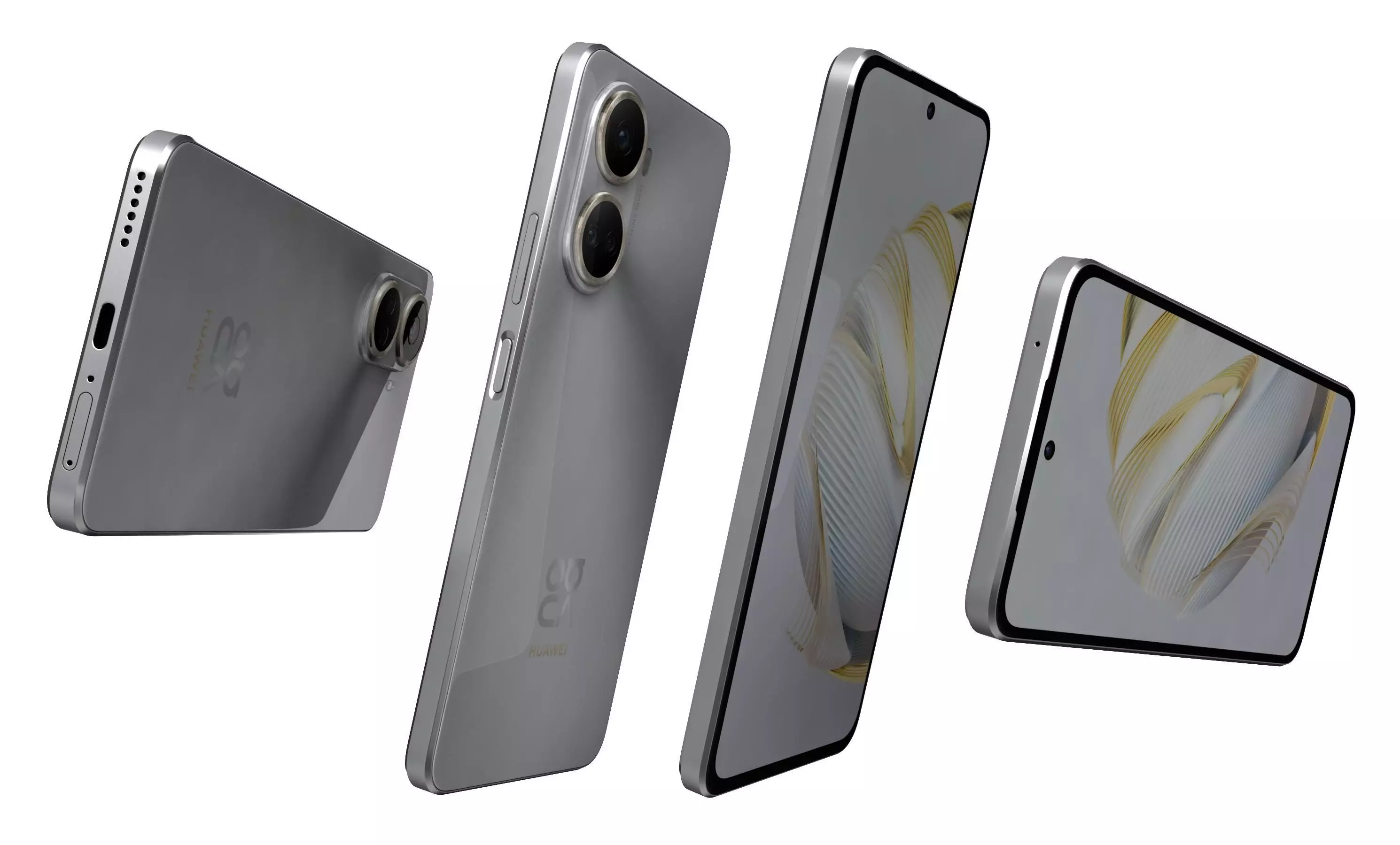 Huawei nova 10 SE Silver High Poly 3D model_17