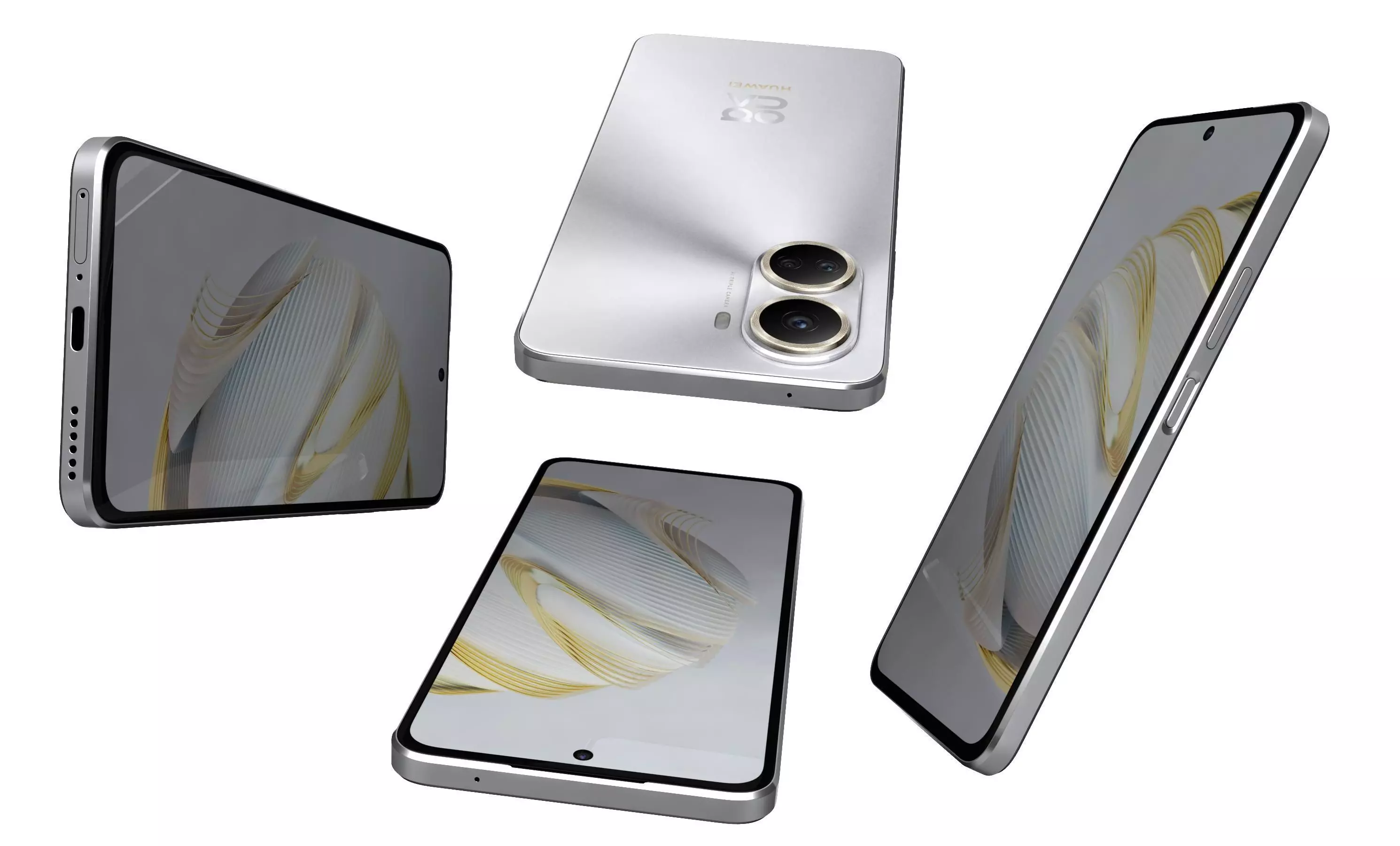 Huawei nova 10 SE Silver High Poly 3D model_20