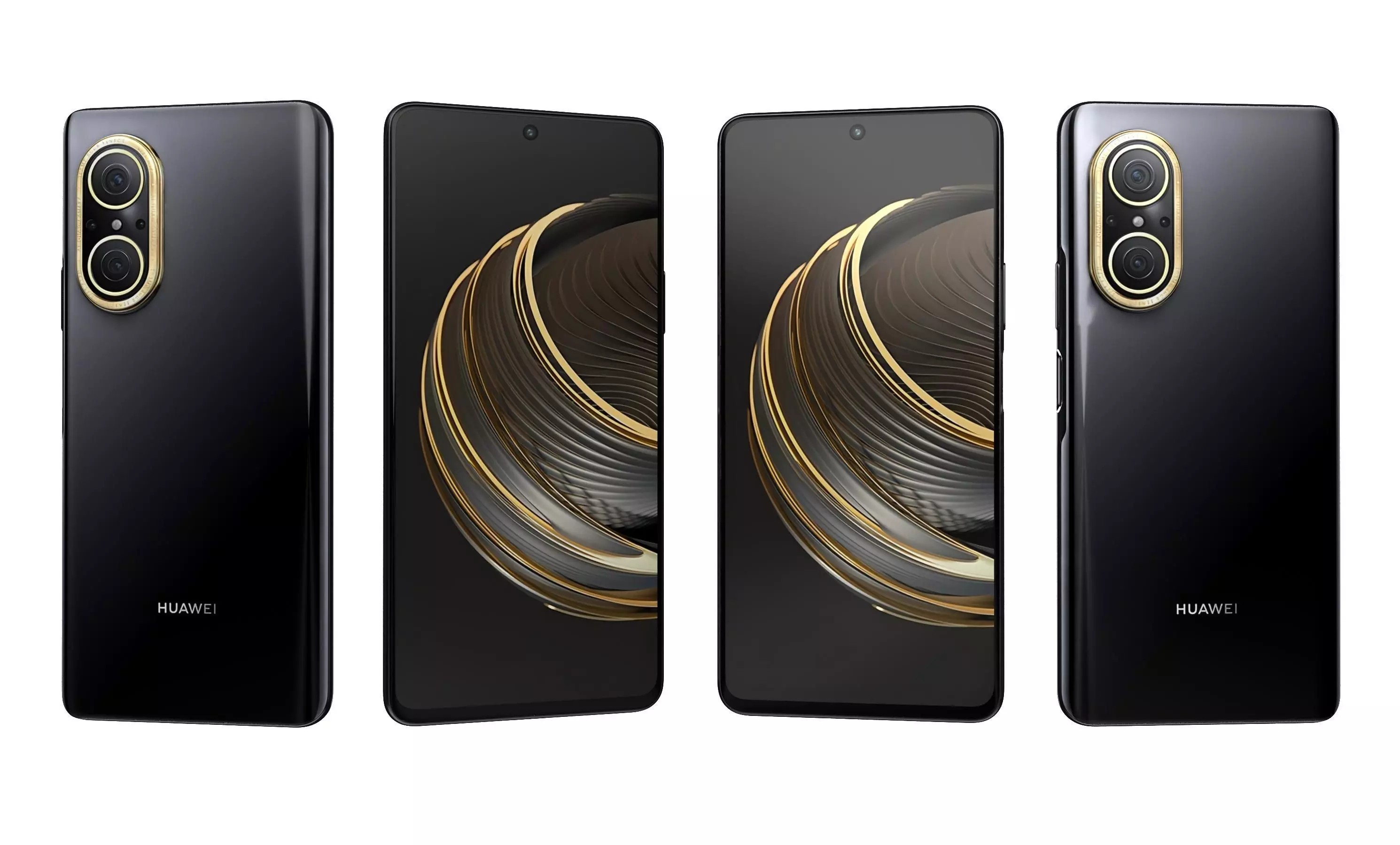 Huawei Nova 10 Youth Black High Poly 3D model_2