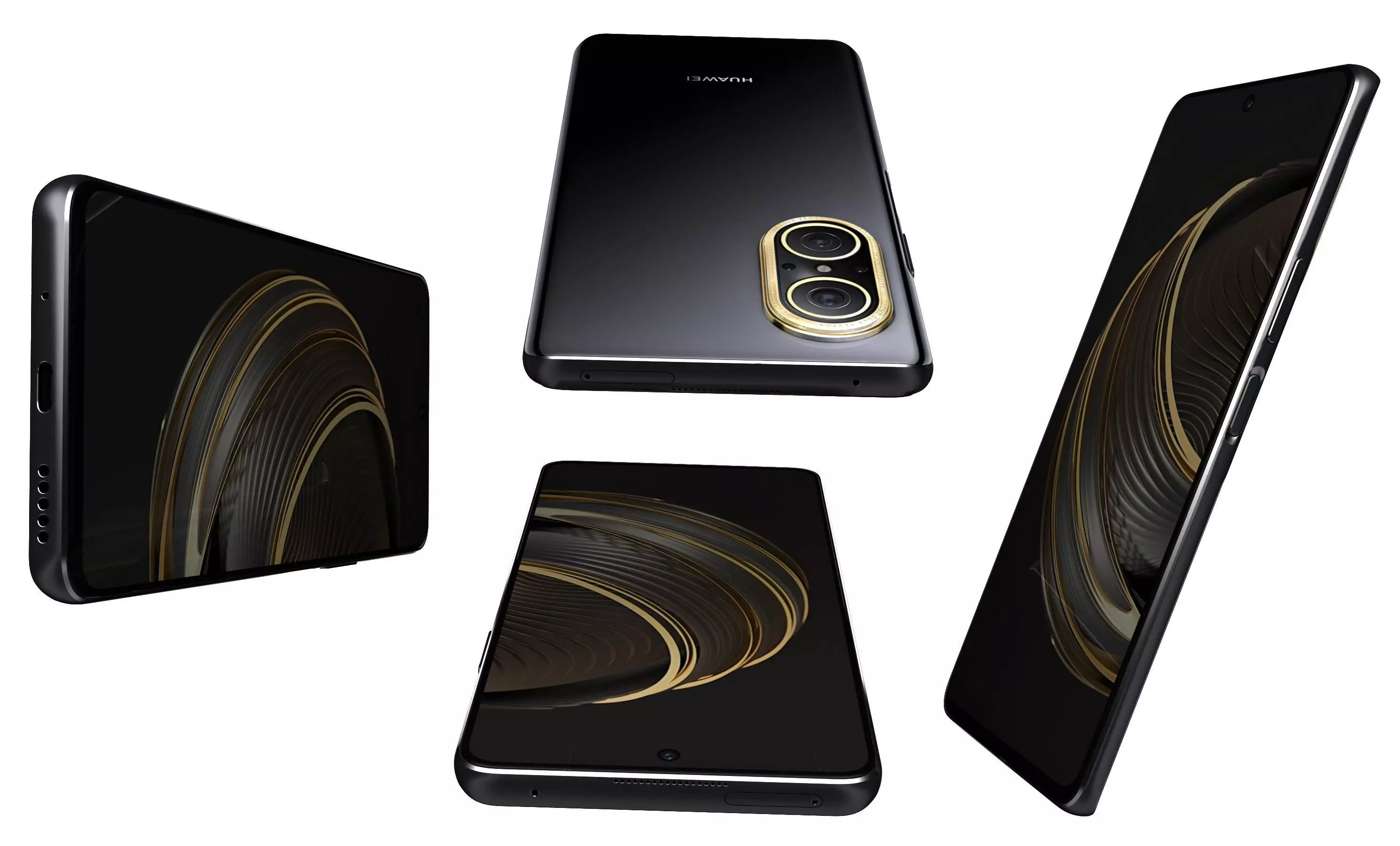 Huawei Nova 10 Youth Black High Poly 3D model_15