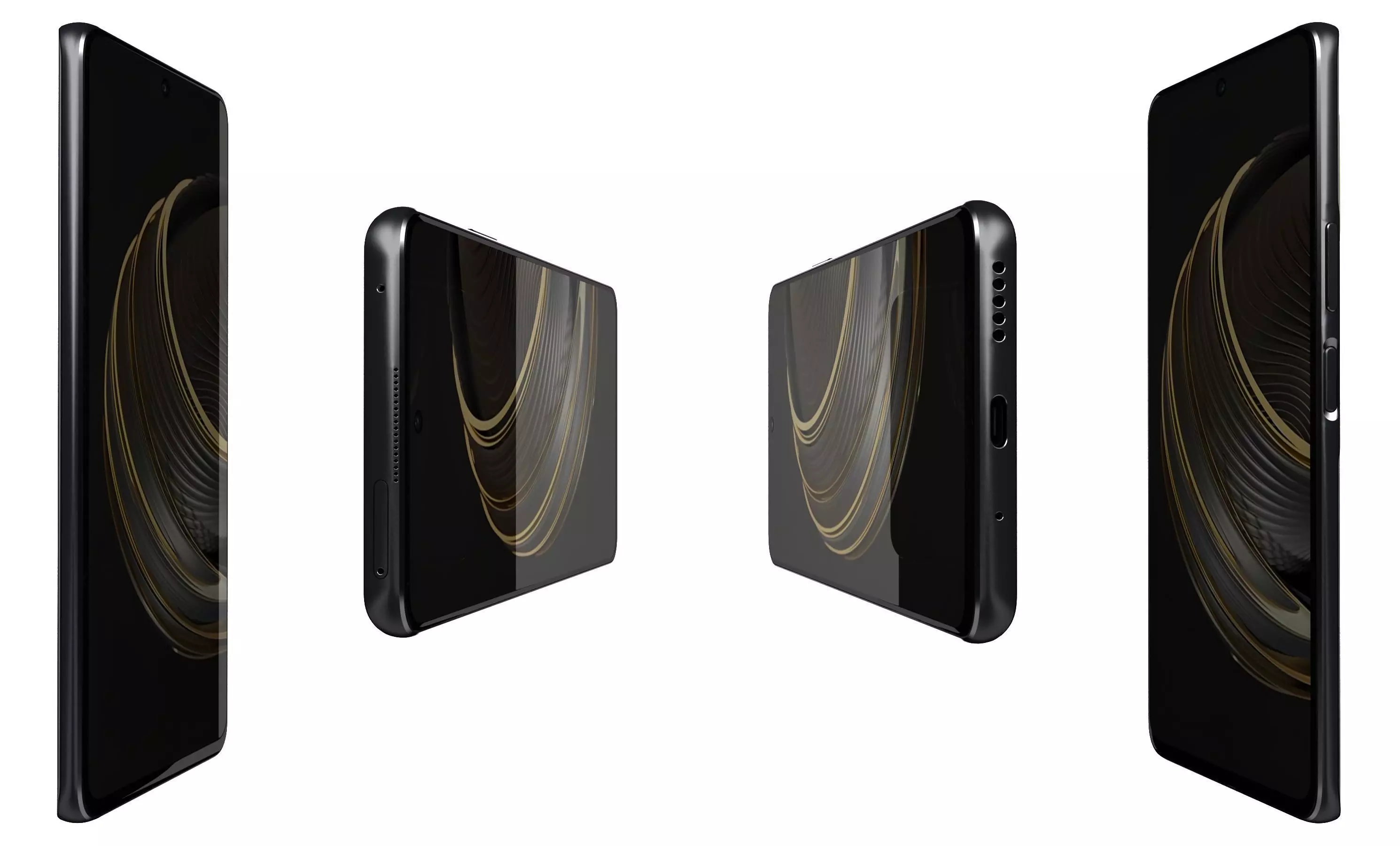 Huawei Nova 10 Youth Black High Poly 3D model_10