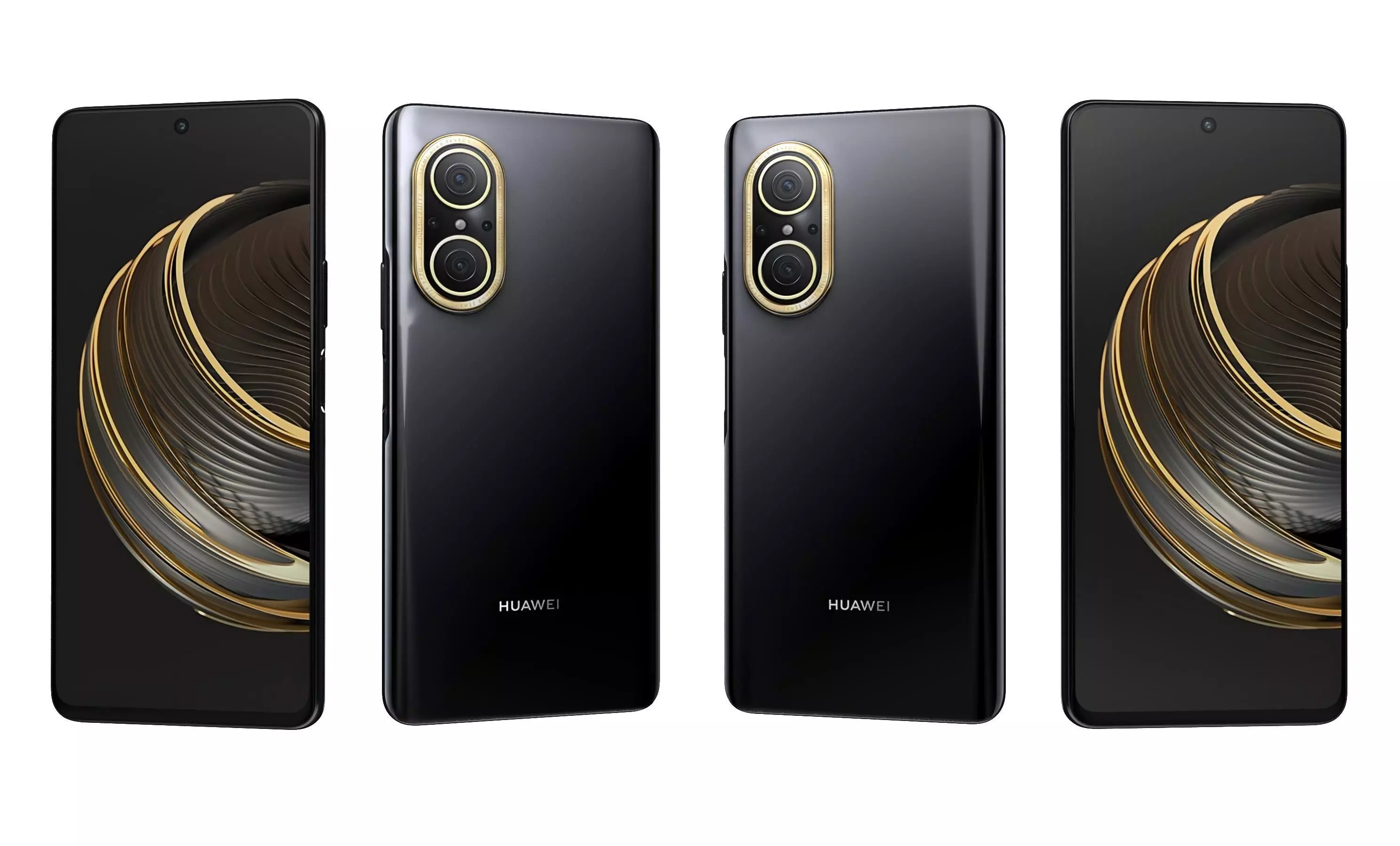 Huawei Nova 10 Youth Black High Poly 3D model_4