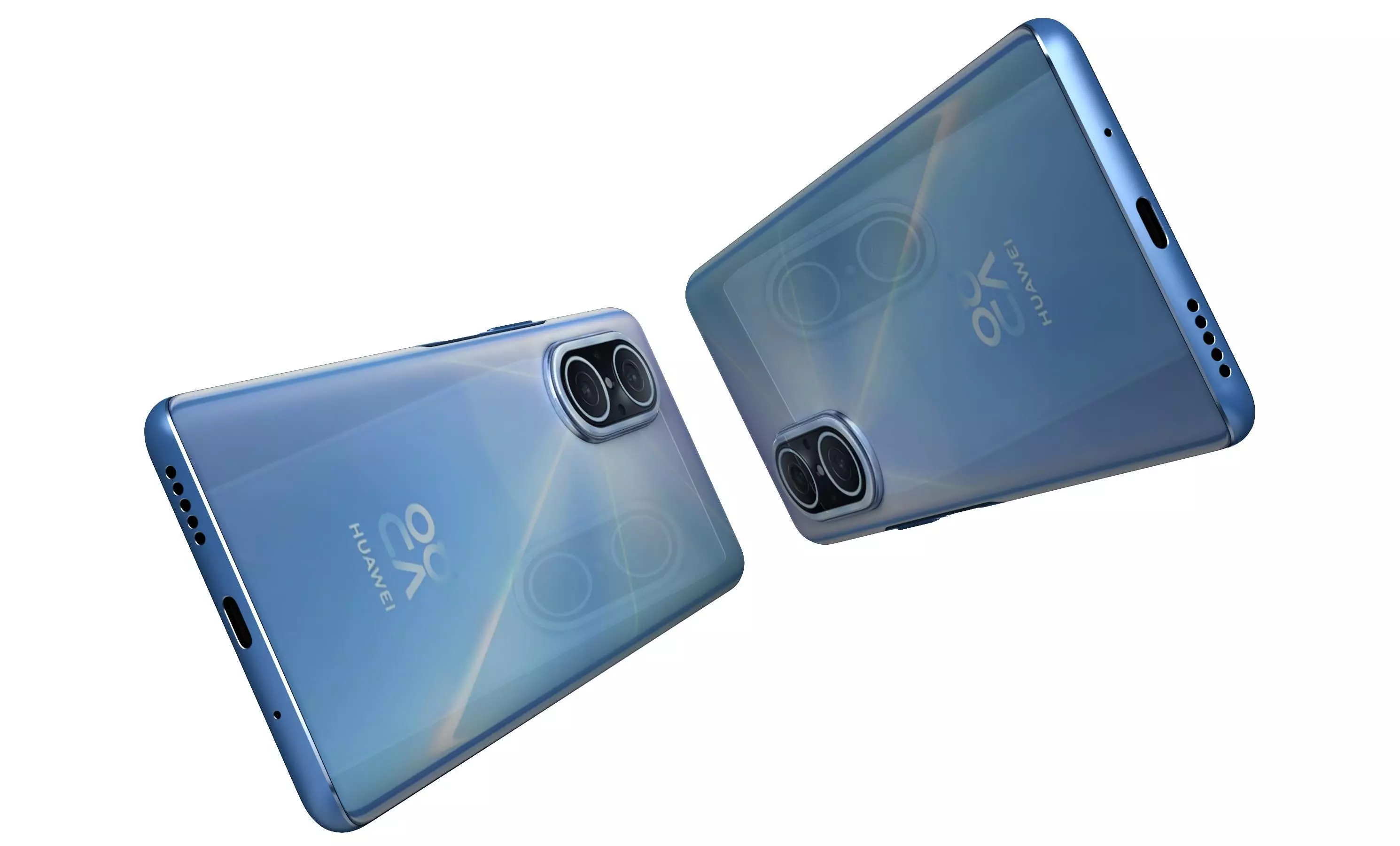 Huawei Nova 10 Youth Blue High Poly 3D model_15