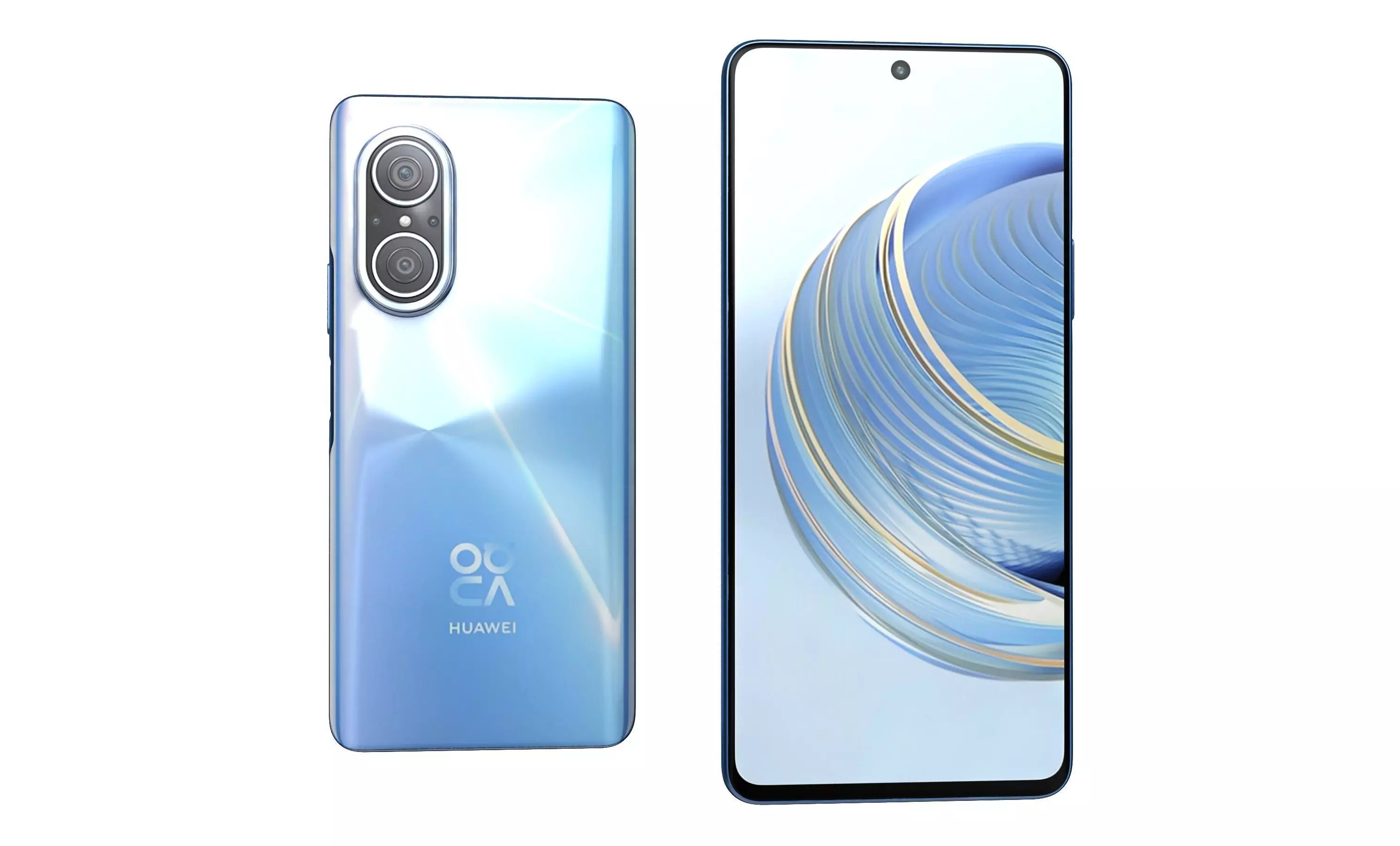 Huawei Nova 10 Youth Blue High Poly 3D model_19