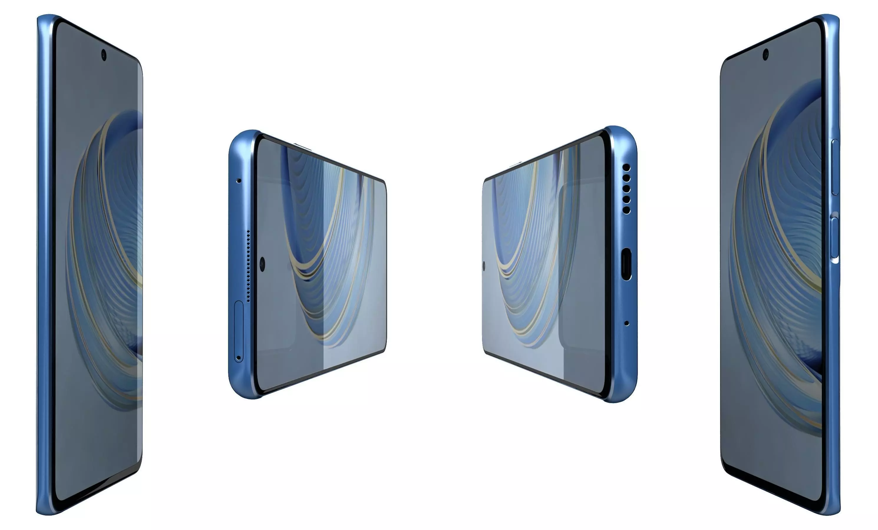 Huawei Nova 10 Youth Blue High Poly 3D model_14