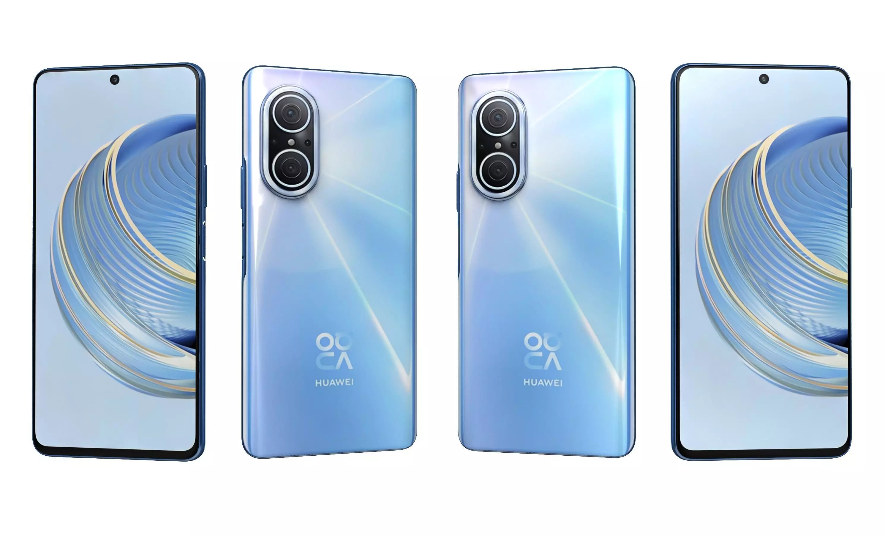 Huawei Nova 10 Youth Blue High Poly 3D model_3